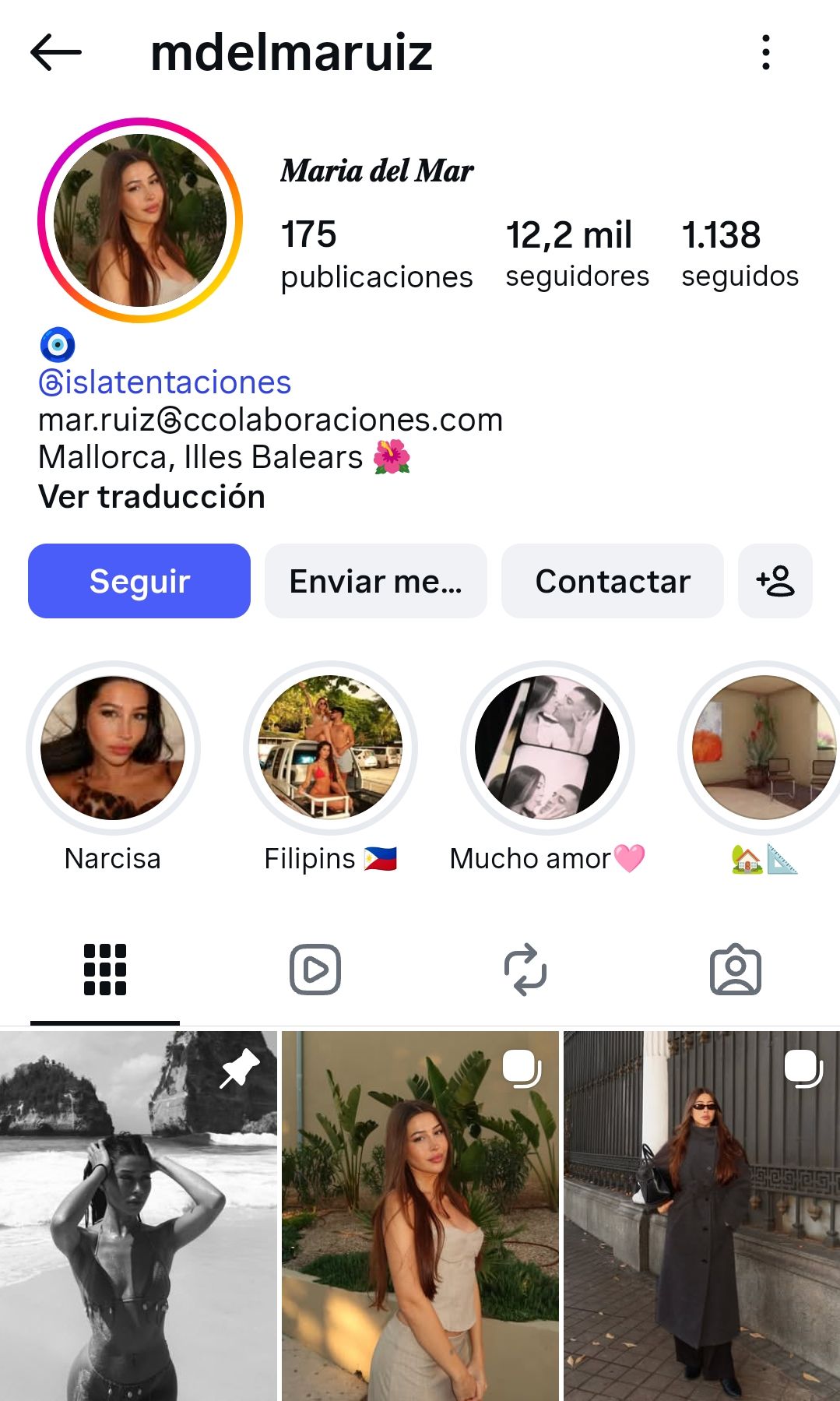 Maria del Mar Ruiz La isla de las tentaciones LIDLT Instagram 1