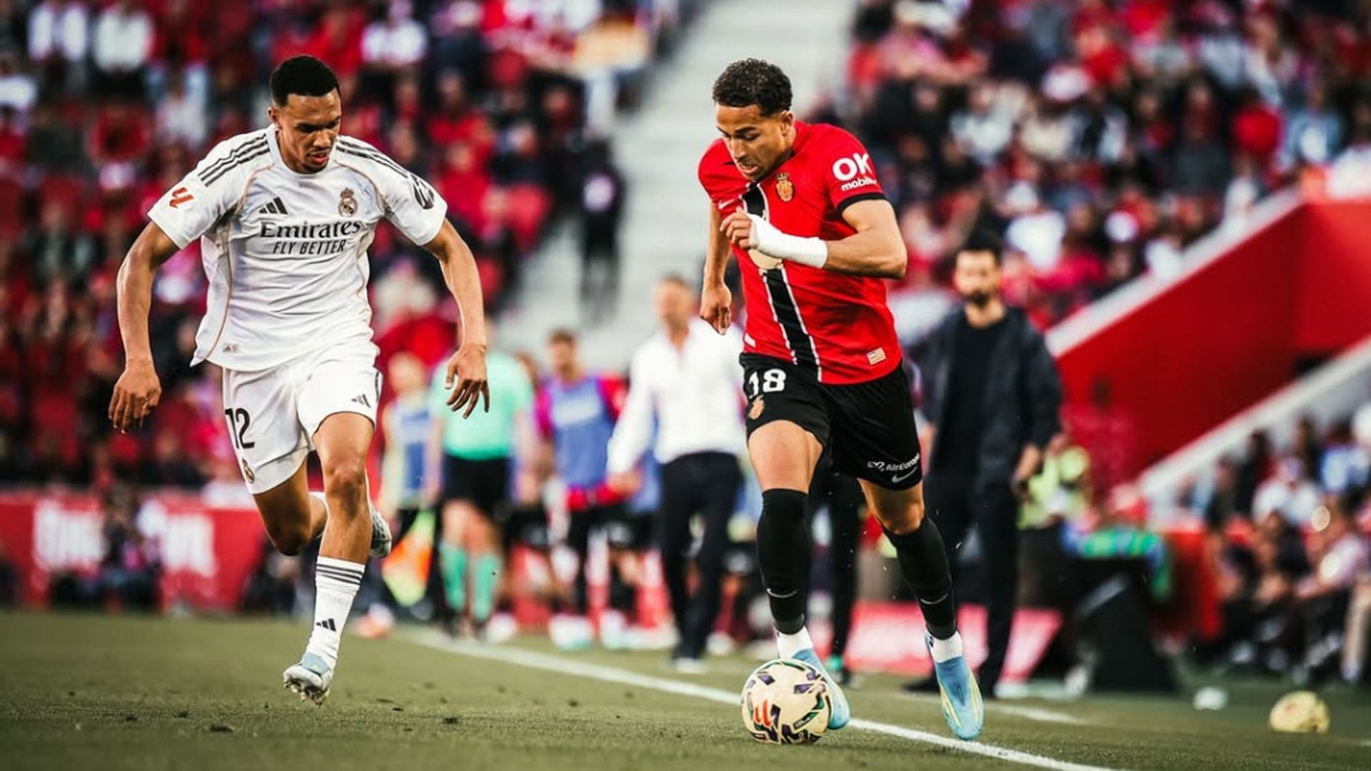 Mateo Joseph, en Son Moix ante el Real Madrid