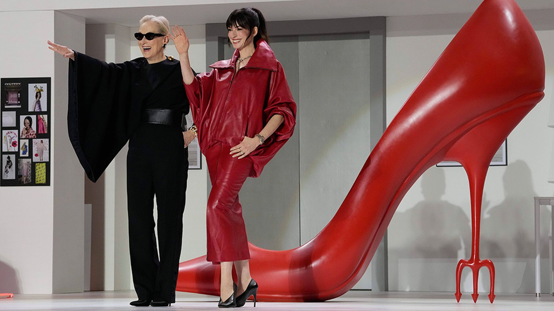 Meryl Streep y Anne Hathaway en la promoción de El diablo se viste de Prada 2