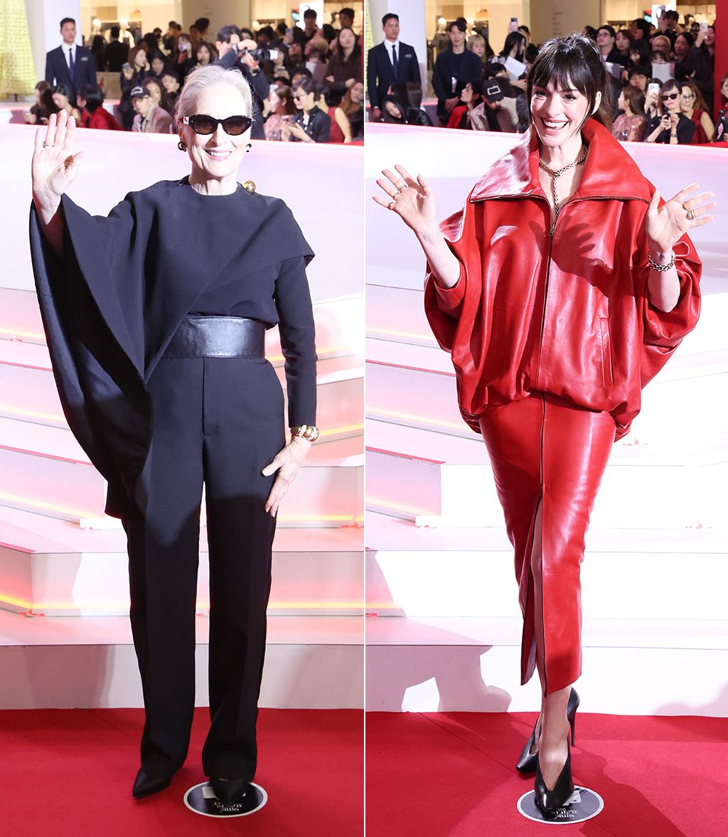Meryl Streep y Anne Hathaway en la promoción de El diablo se viste de Prada 2