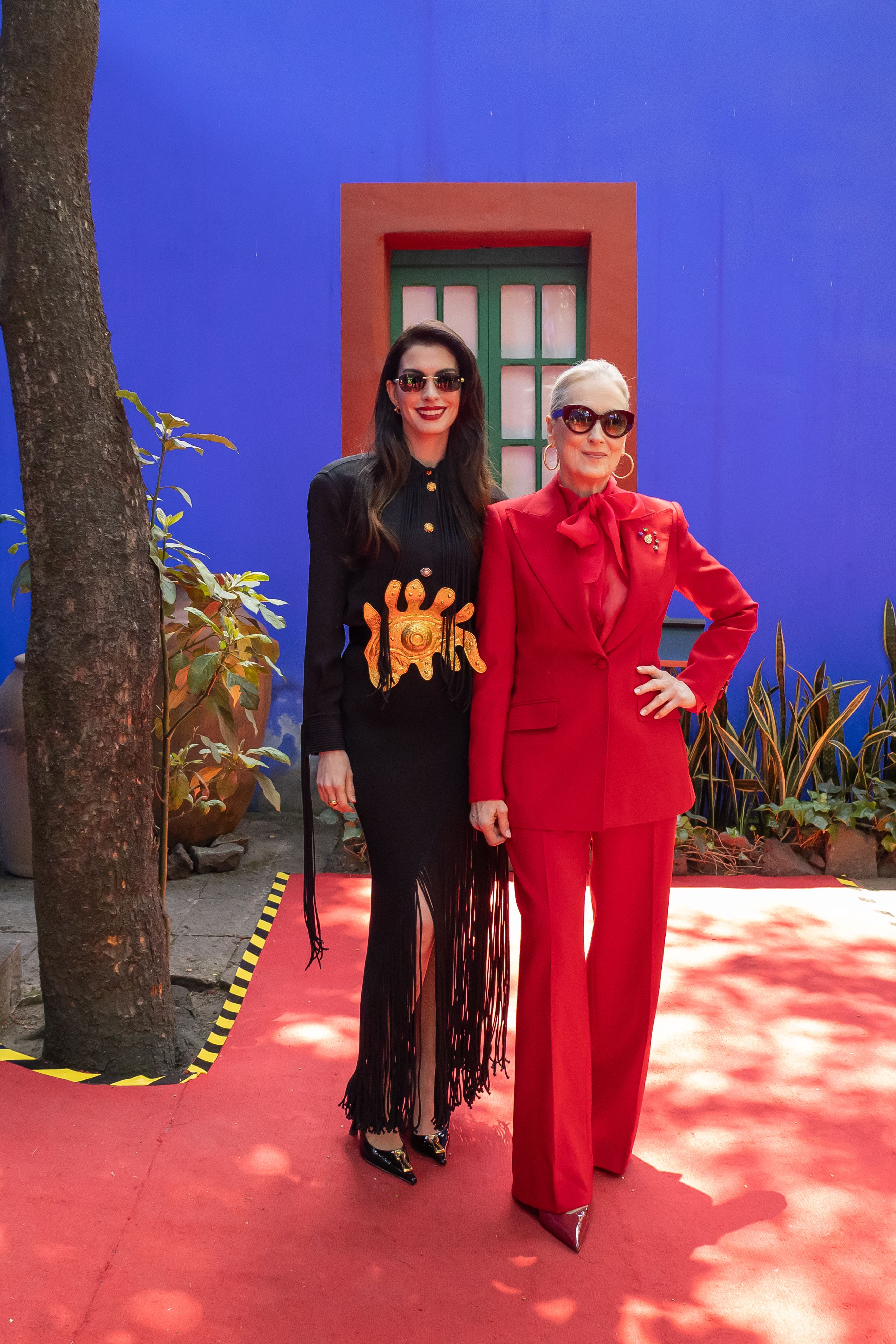 Meryl Streep y Anne Hathaway en la promoción de El diablo se viste de Prada 2