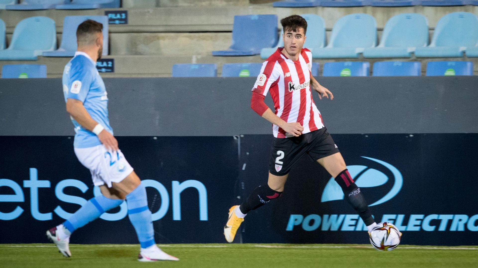 Jon Morcillo durante un partido de Copa en Ibiza