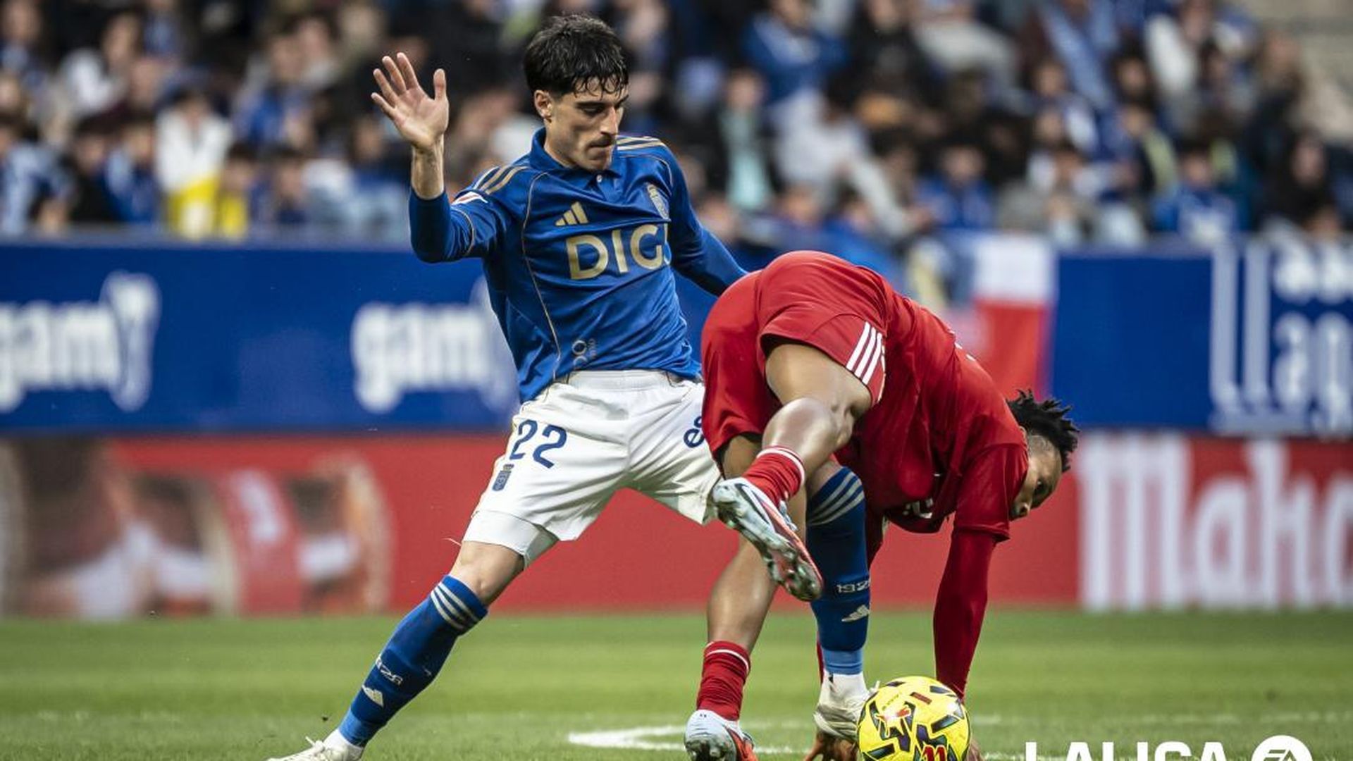 Nacho Vidal, en un partido del Oviedo
