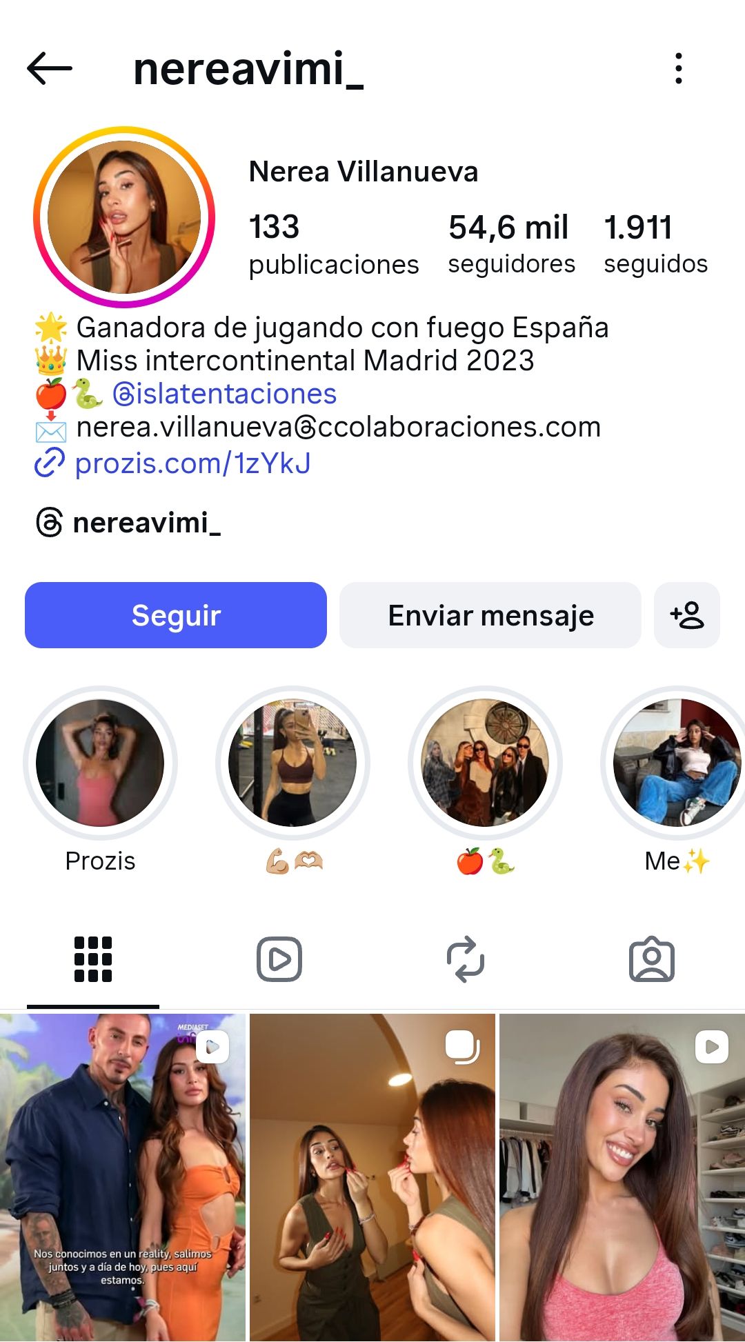 Nerea Villanueva La isla de las tentaciones LIDLT Instagram 1