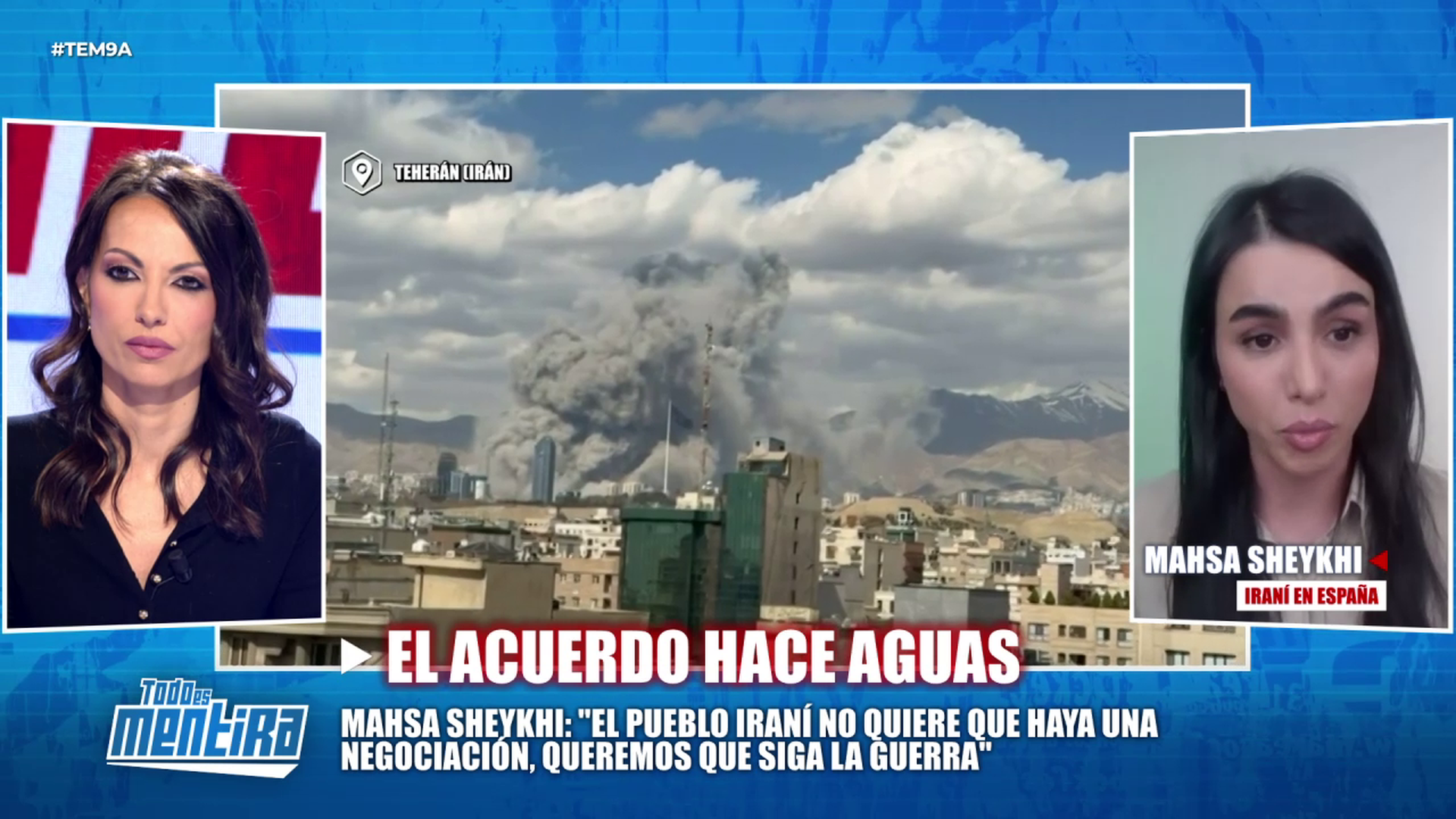 Una iraní hace un llamamiento a los líderes internacionales: "Nadie habla de lo que quiere mi pueblo"