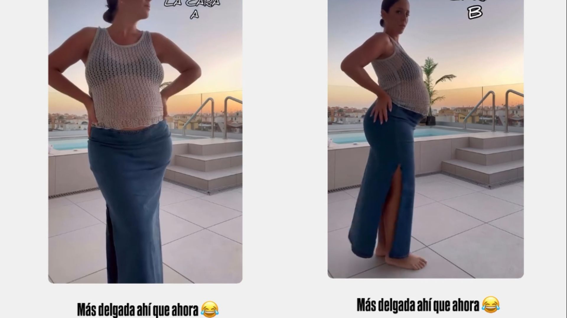 Anabel Pantoja asegura que estaba más delgada en la recta final de su embarazo que ahora