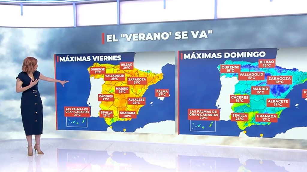 Bajada de temperaturas, lluvias y nieve marcan un fin de semana invernal: cambio radical del tiempo en España
