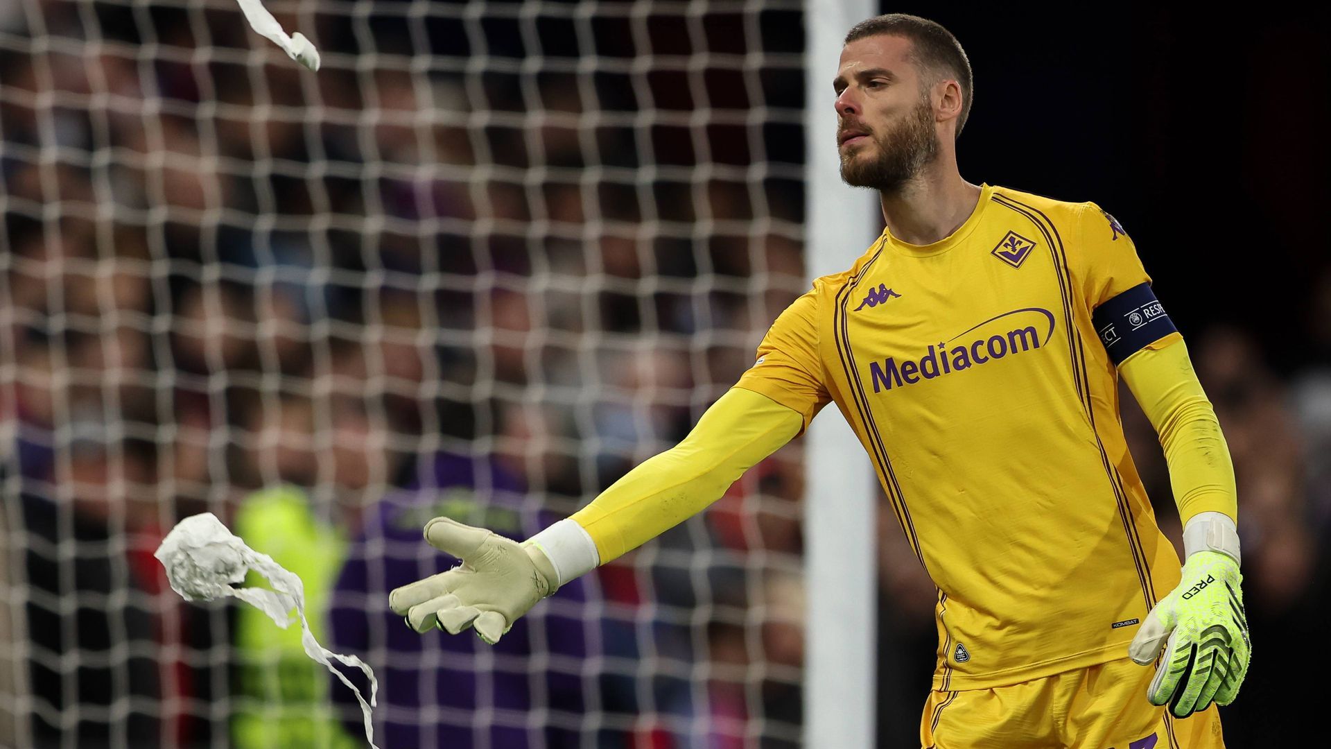 David de Gea con la Fiore David de Gea con la Fiore