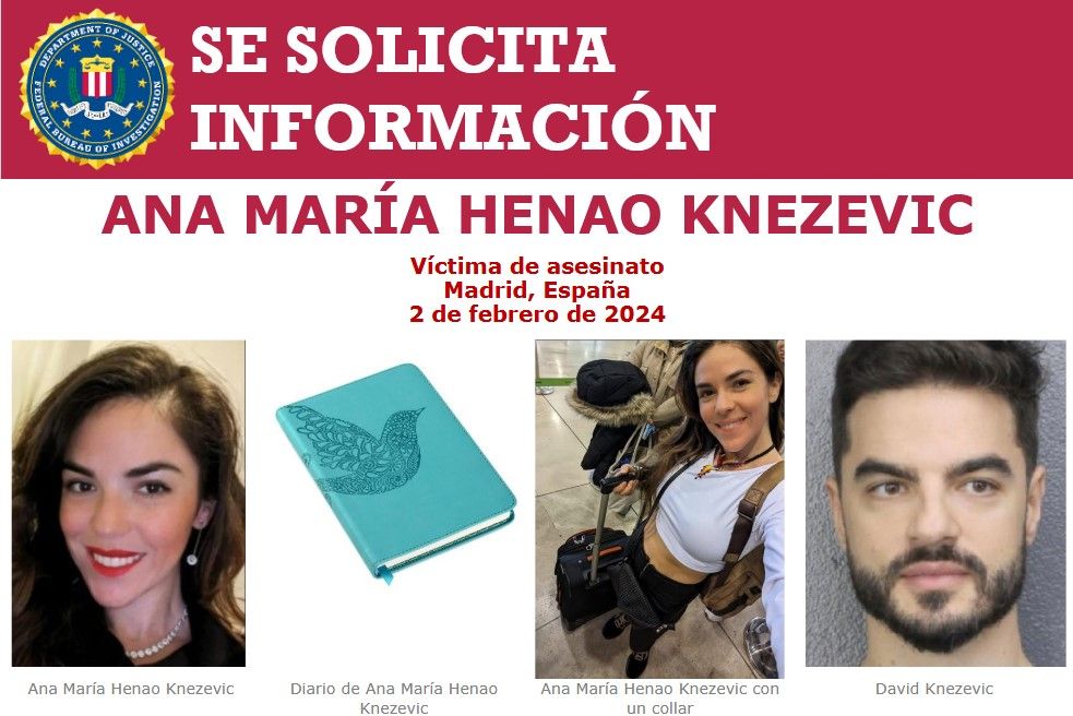 ¿Dónde están los restos de Ana María Henao? El FBI ofrece 25.000 dólares por encontrarlos dos años después de su asesinato en Madrid