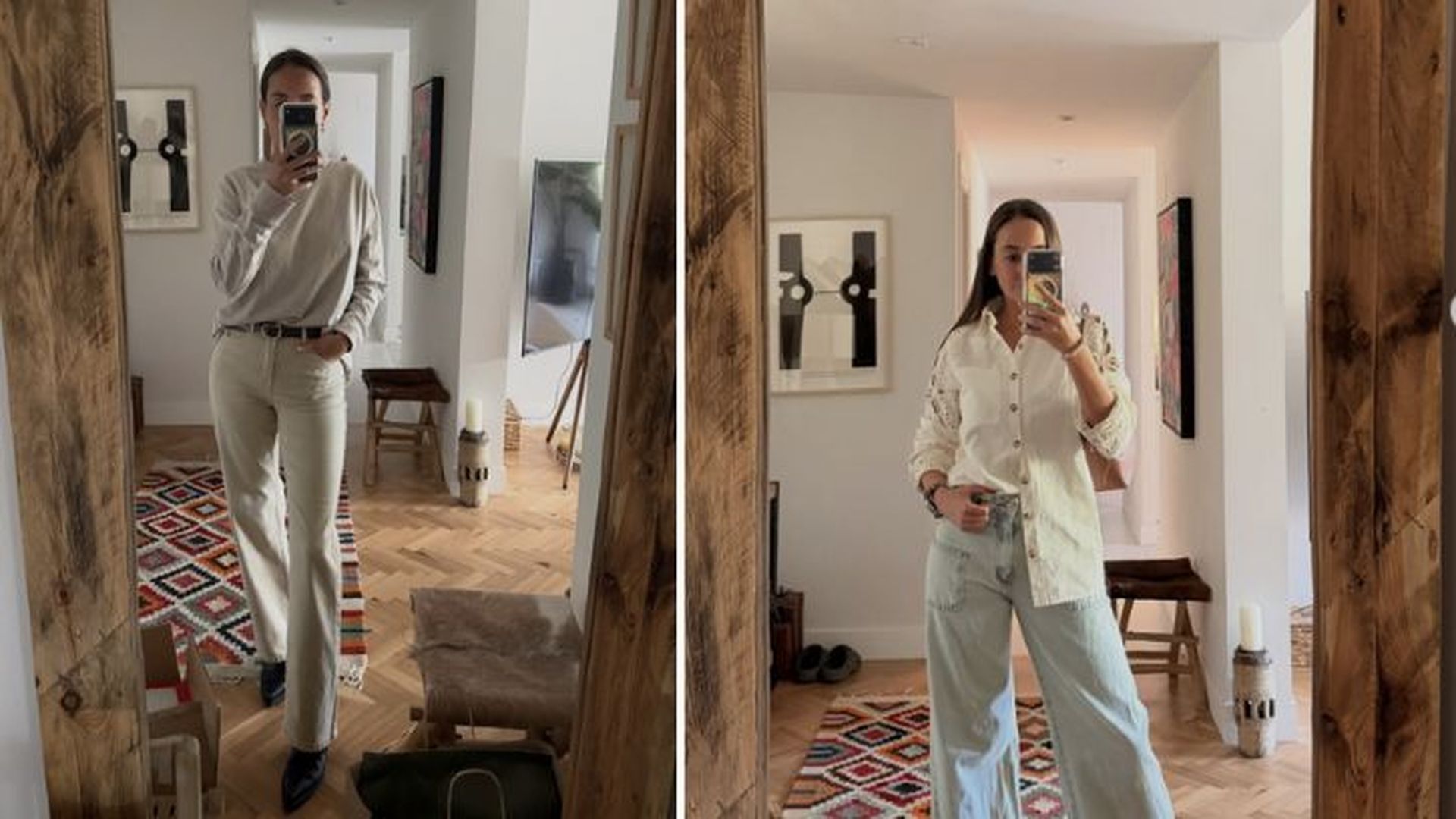 El recibidor de Lucía Pombo con guiños étnicos