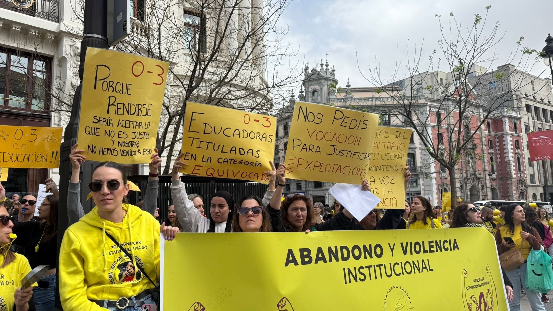 Escuelas infantiles de la C.Madrid protestan por 2º día consecutivo por mejoras salariales y bajada de ratios