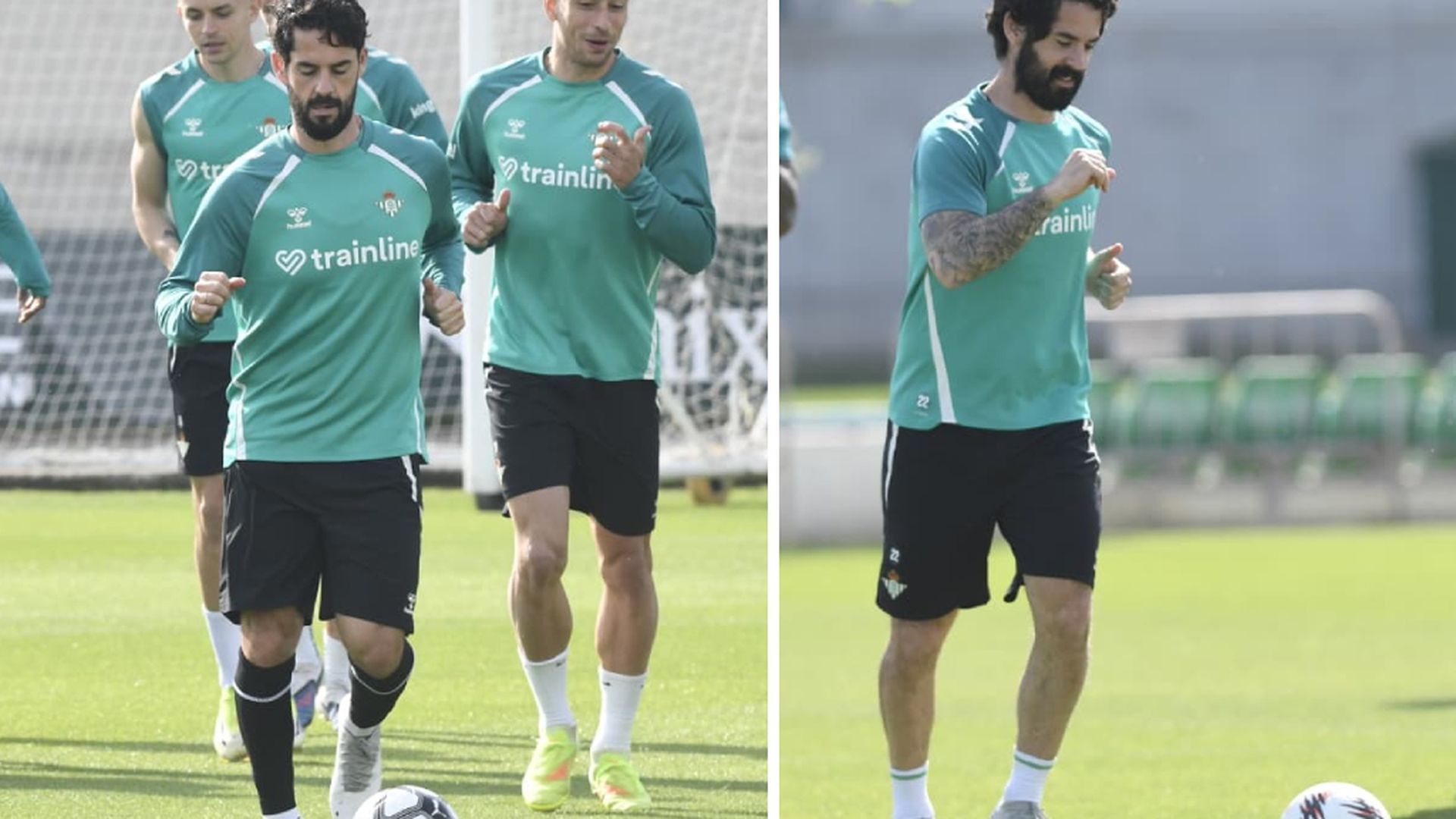 Imagen comparativa de las últimas sesiones de Isco Alarcón
