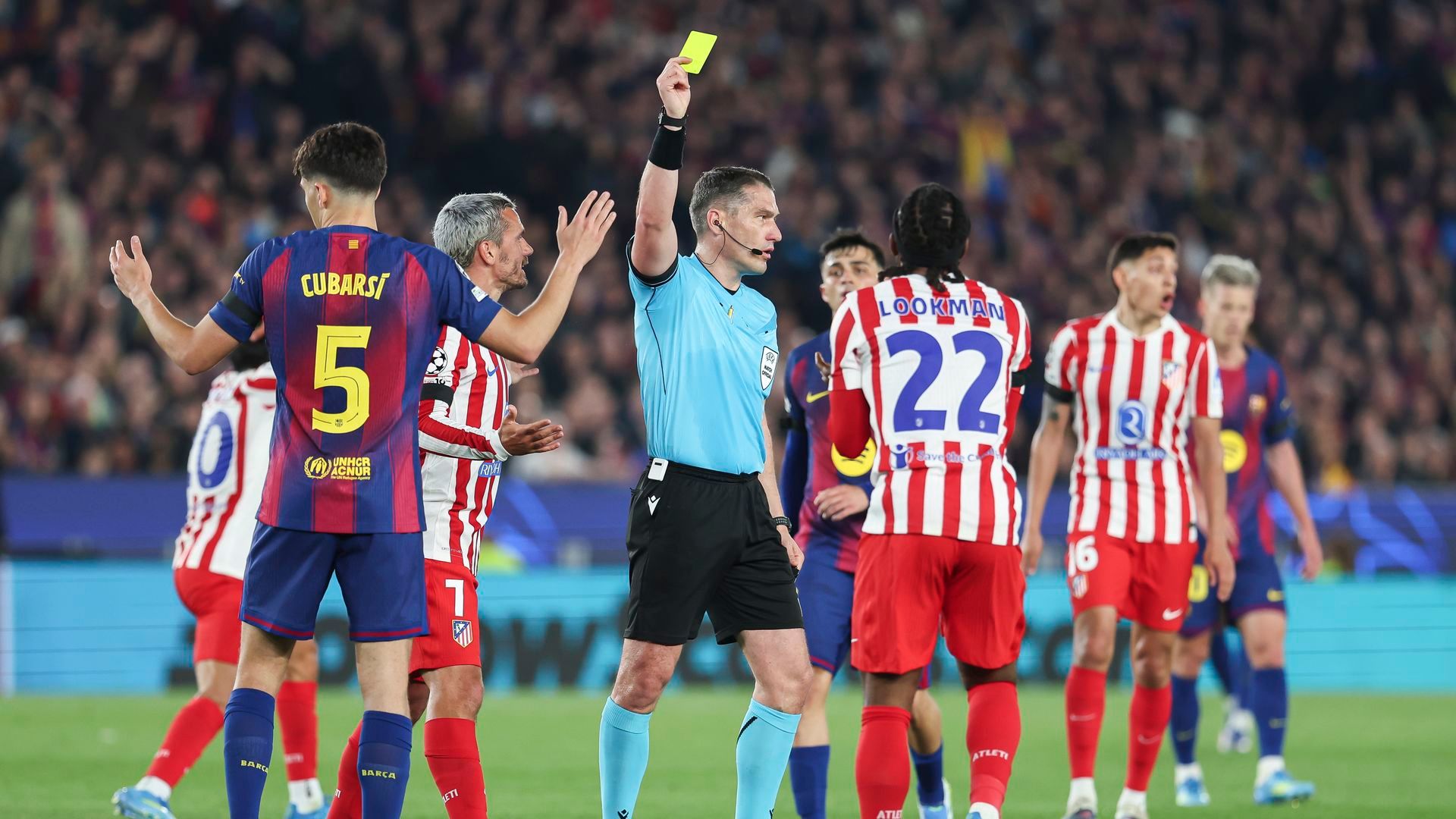 Istvan Kovacs en el Barcelona-Atlético Istvan Kovacs en el Barcelona-Atlético