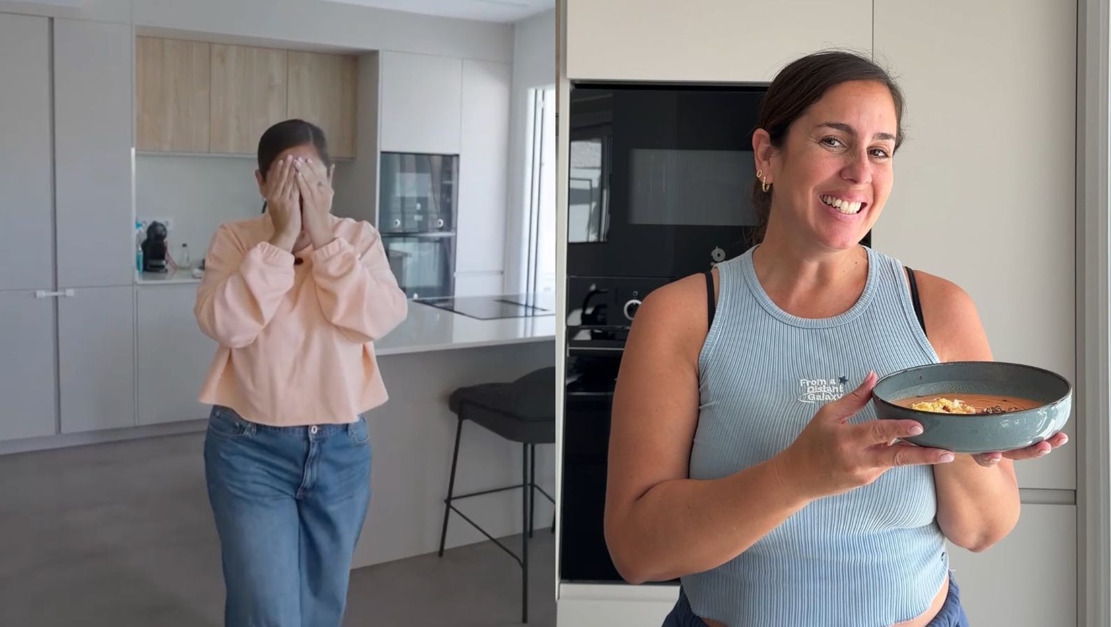 La cocina de concepto abierto de la casa de Anabel Pantoja