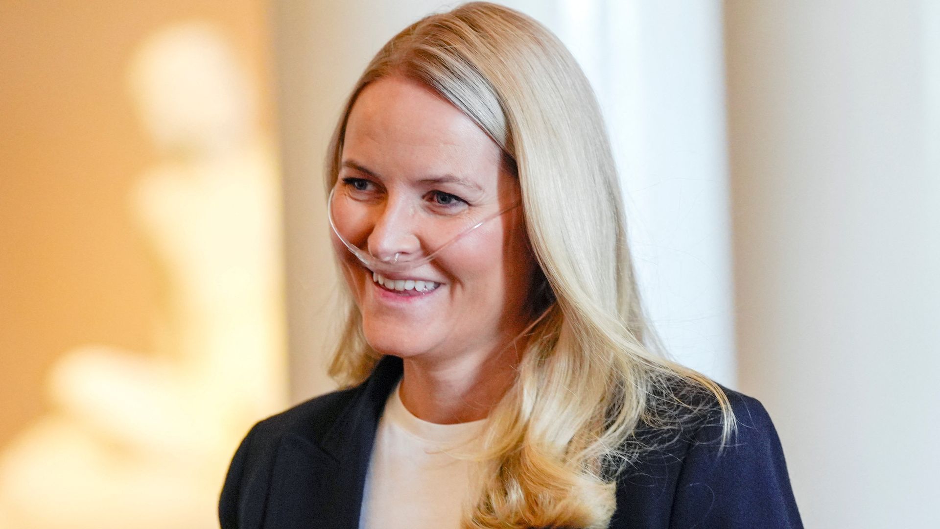 La princesa Mette-Marit este viernes, 10 de abril La princesa Mette-Marit este viernes, 10 de abril