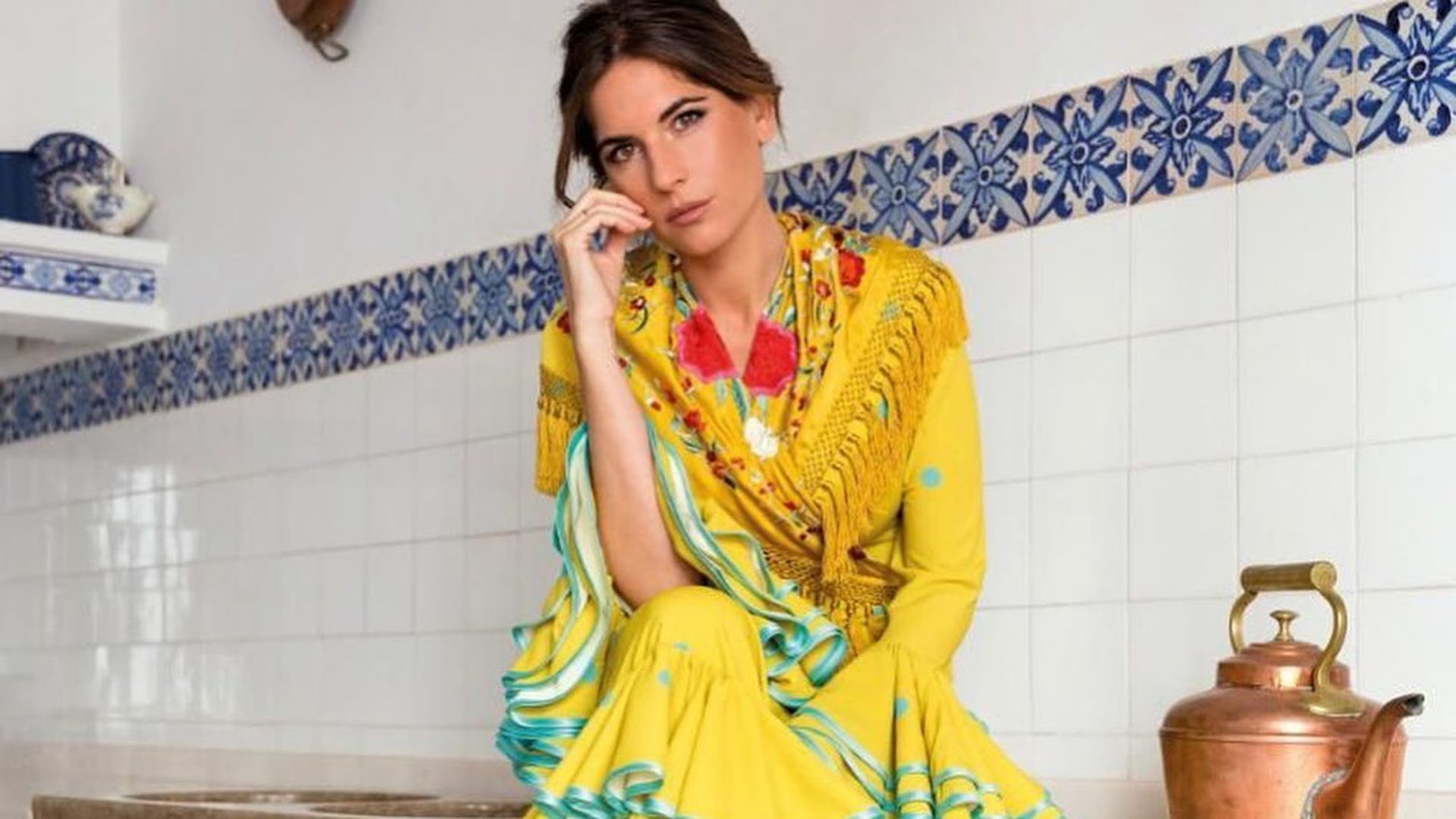 Lourdes Montes en su cocina Lourdes Montes en su cocina