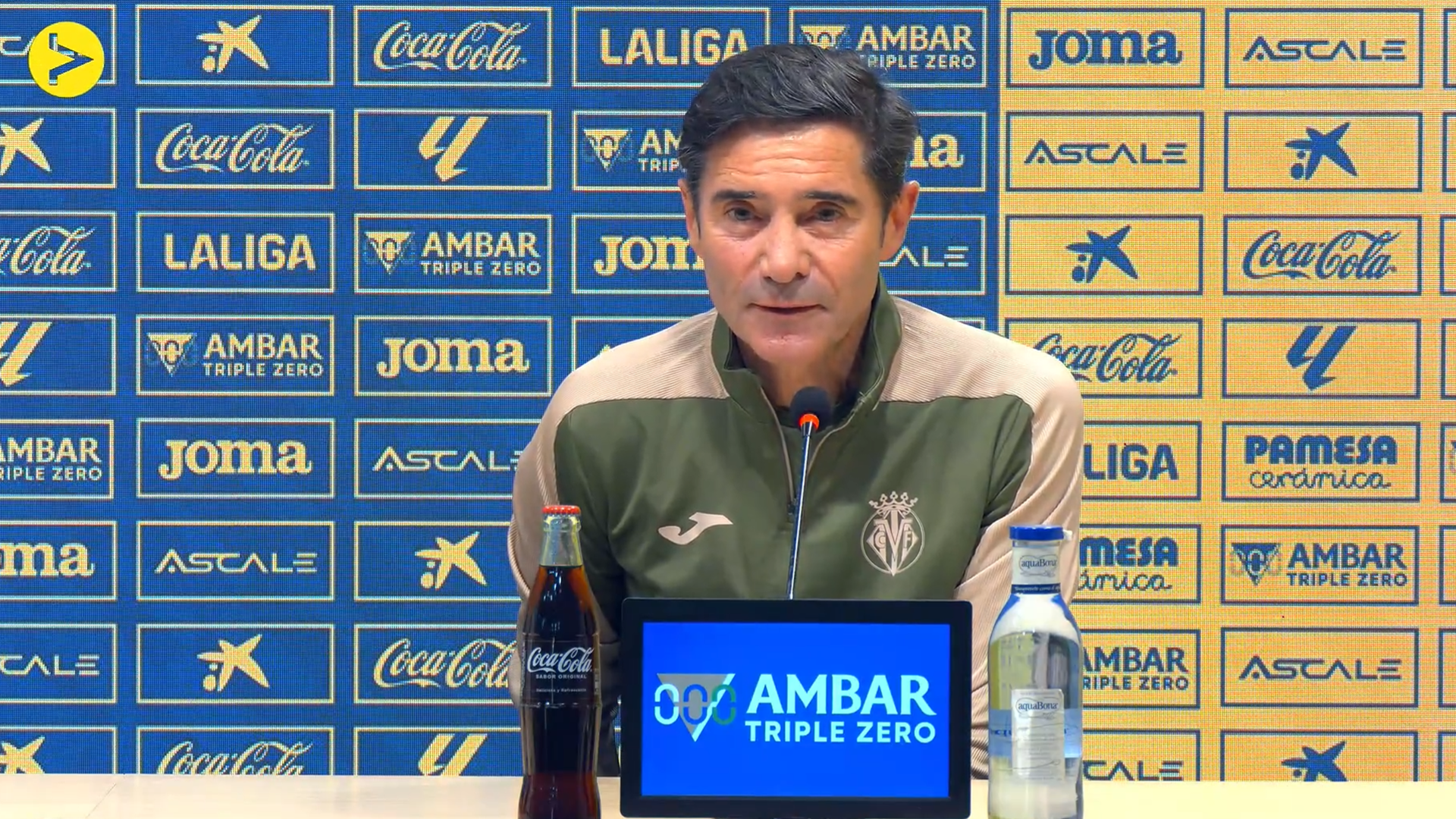 Marcelino en sala de prensa