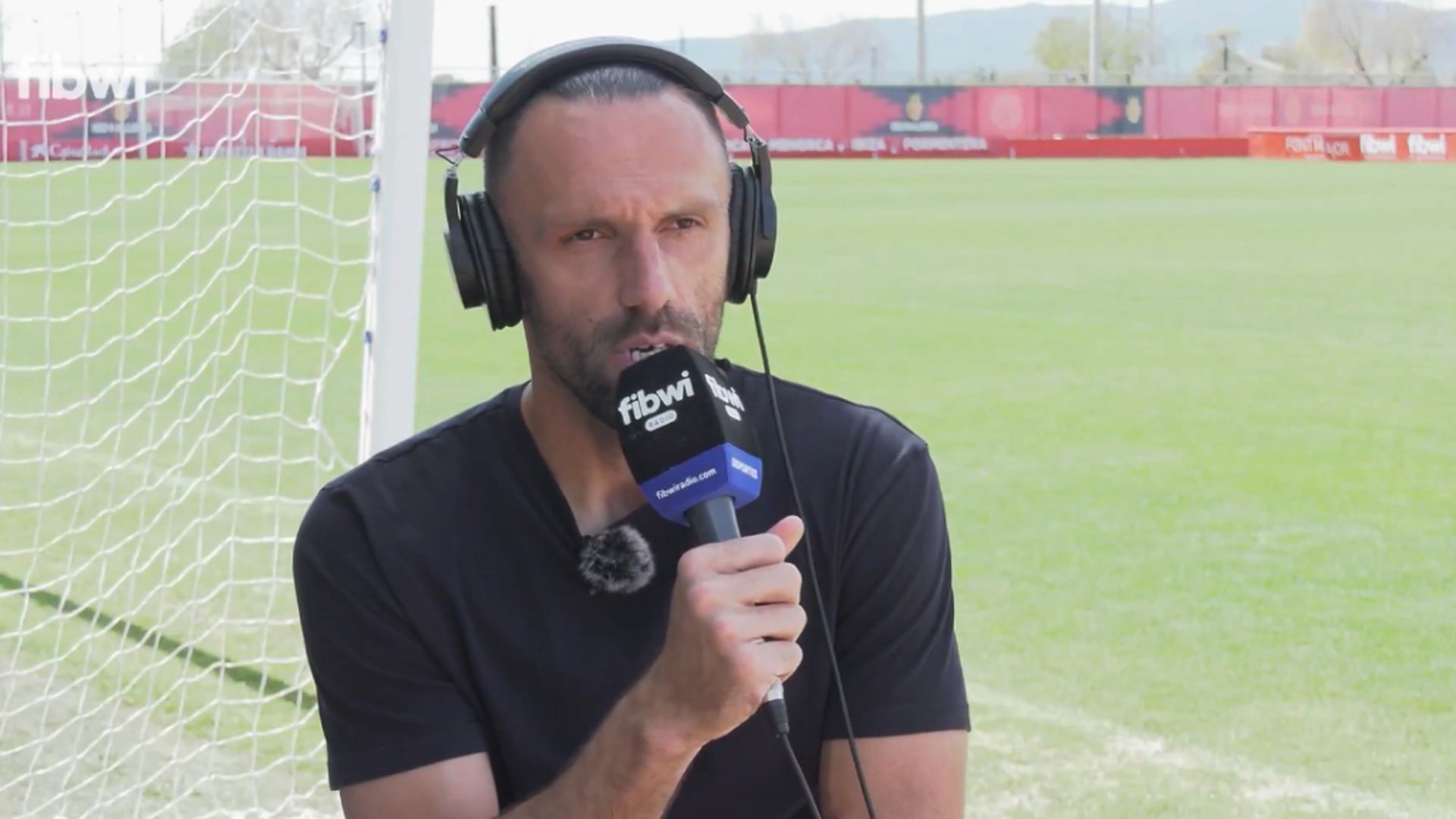 Vedat Muriqi, durante una entrevista Vedat Muriqi, durante una entrevista