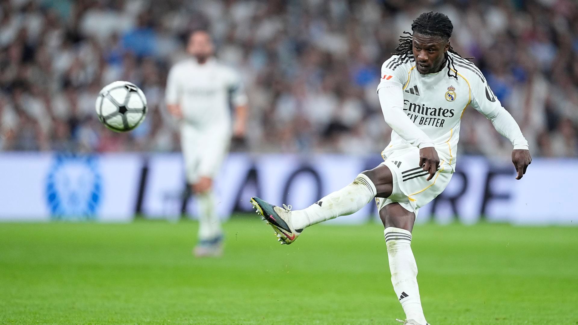 Camavinga durante el partido contra el Girona