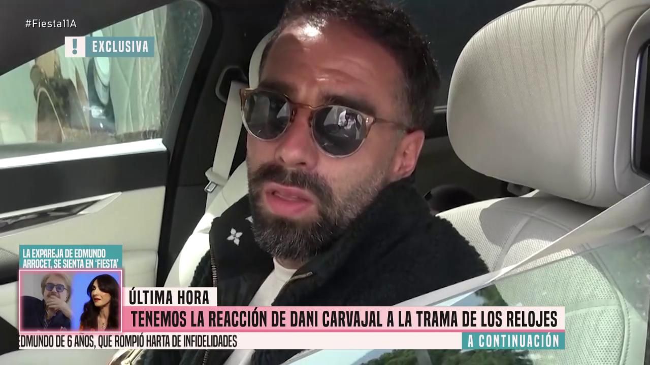 Dani Carvajal reacciona con dureza al ser preguntado por la trama de relojes de contrabando que le señala: 