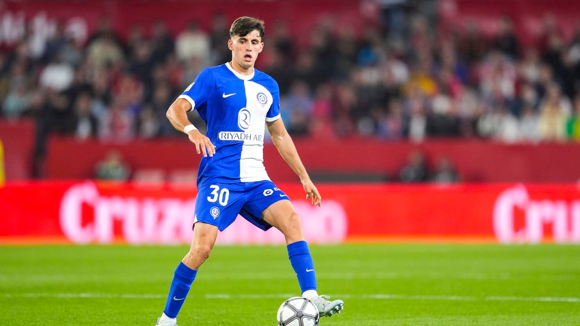 Dani Martínez durante el Sevilla-Atlético
