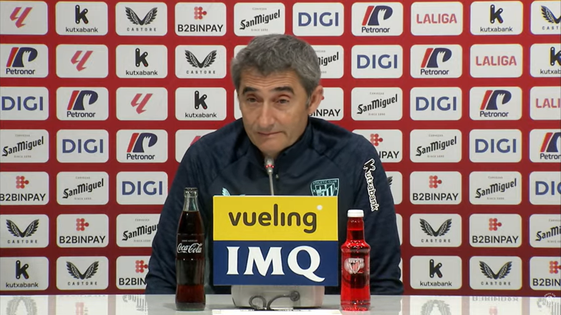 Ernesto Valverde, en sala de prensa