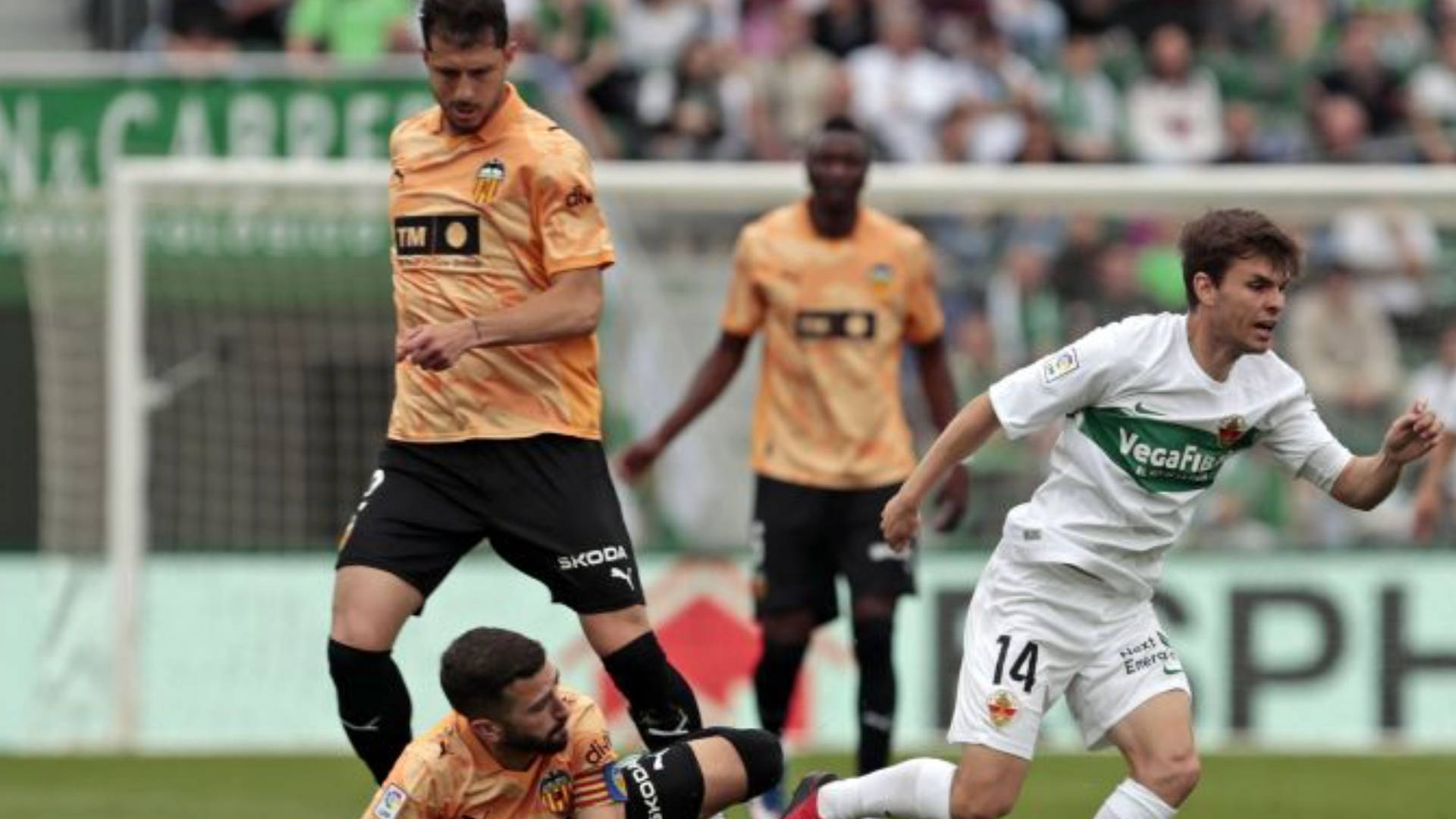 Guido Rodríguez, en la jornada retro ante el Elche