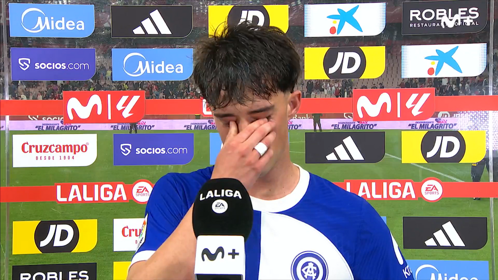 La emoción de Javi Boñar por su tío fallecido tras debutar con el Atlético