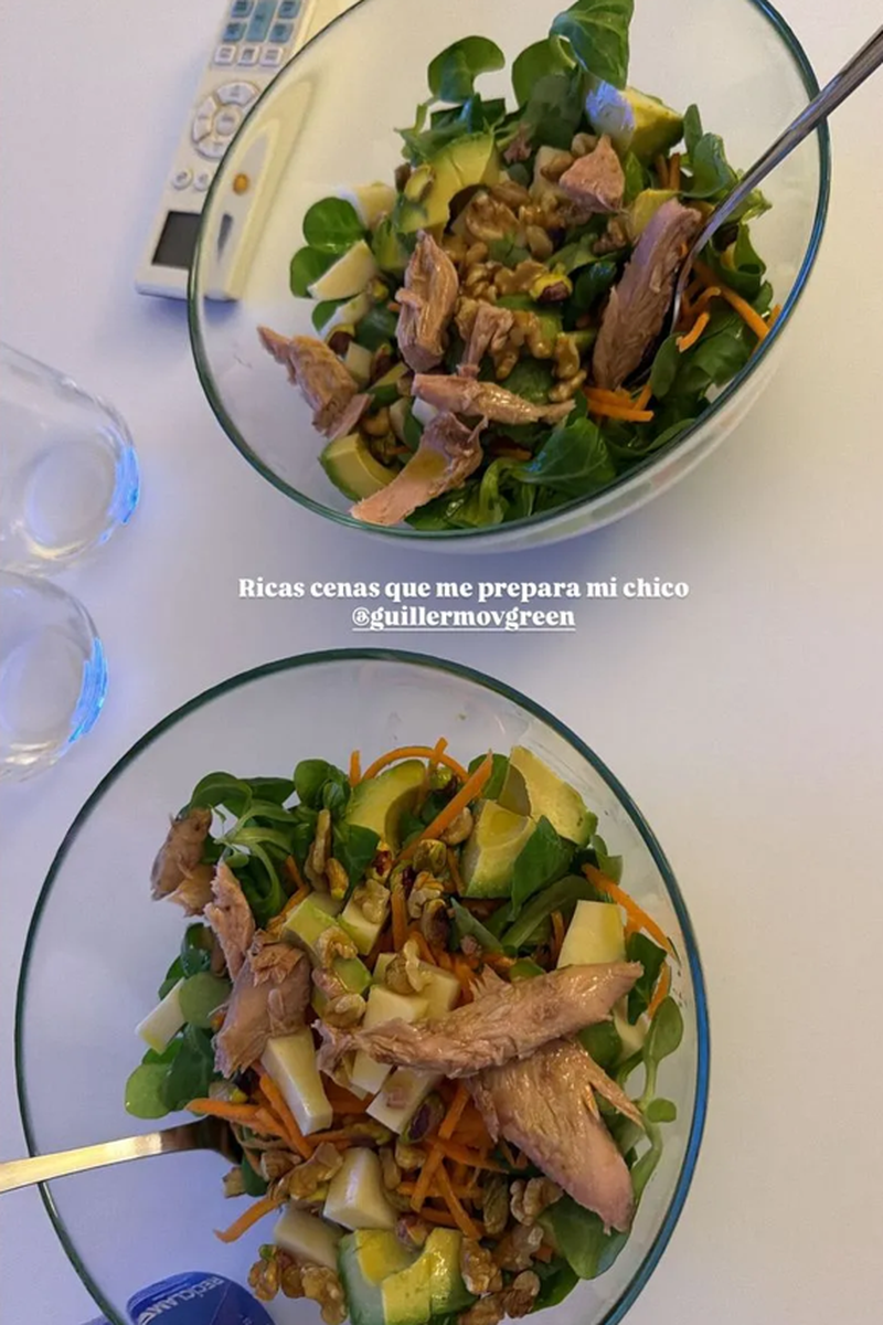 La cena de Irene y Guillermo