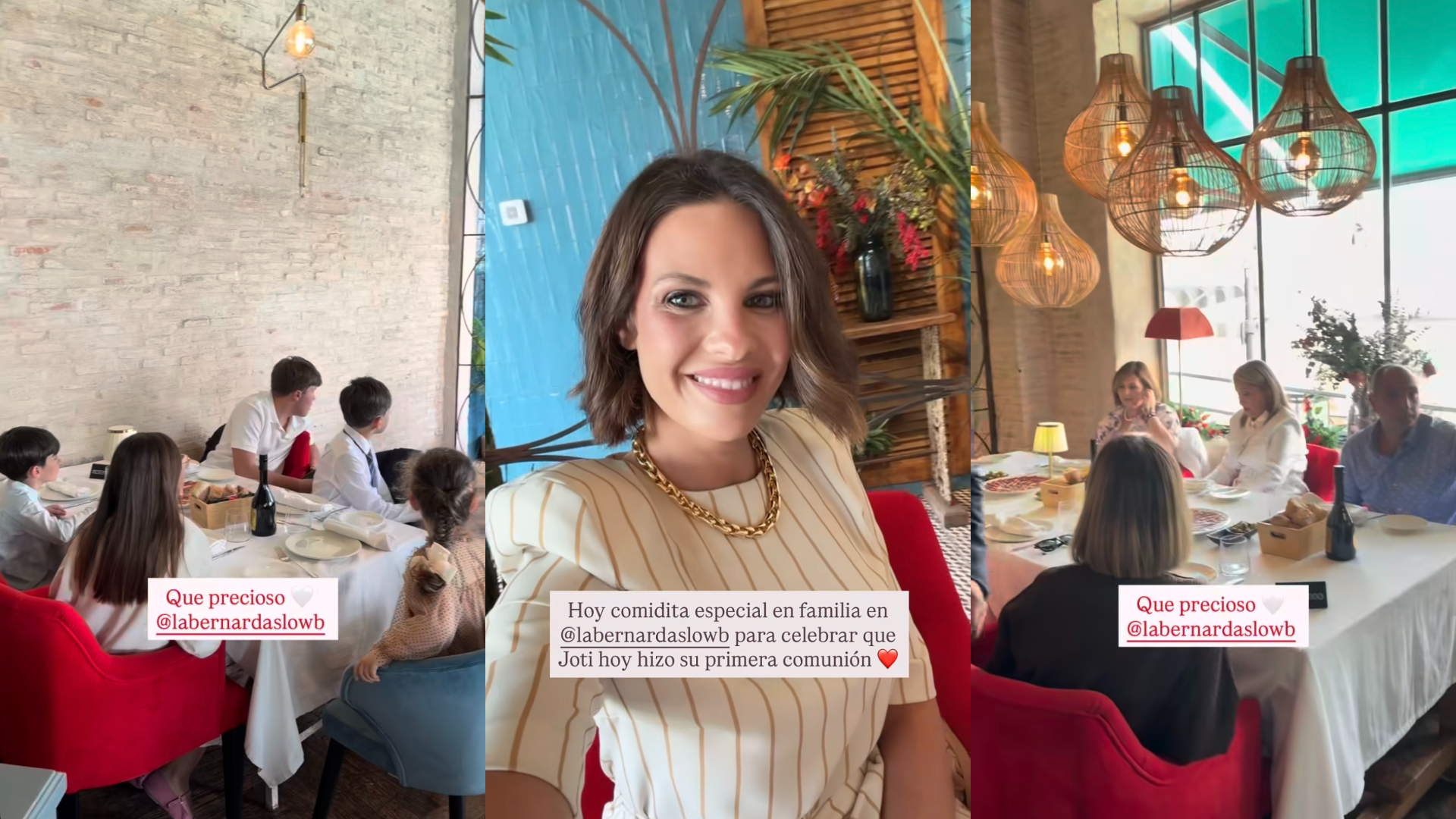 La comunión de Jota Jr., hijo de Jessica Bueno