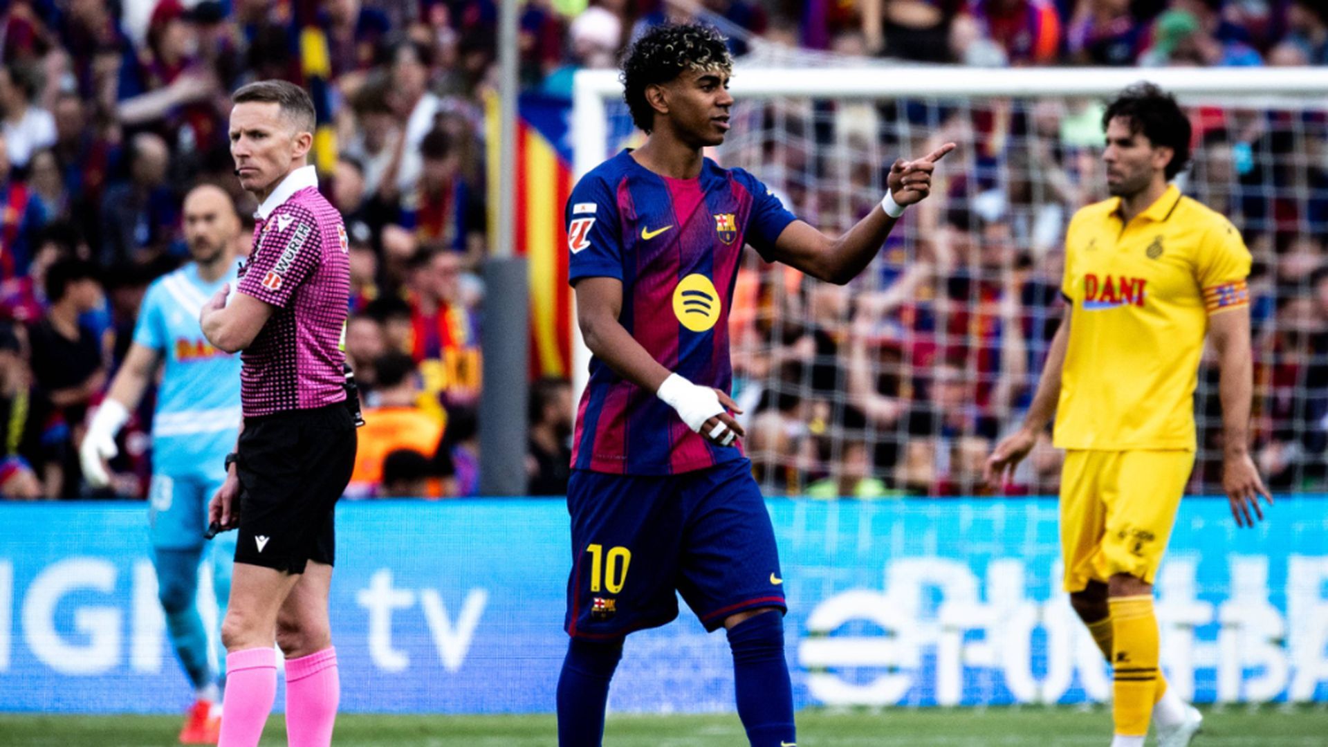 Lamine Yamal, en el Barça-Espanyol