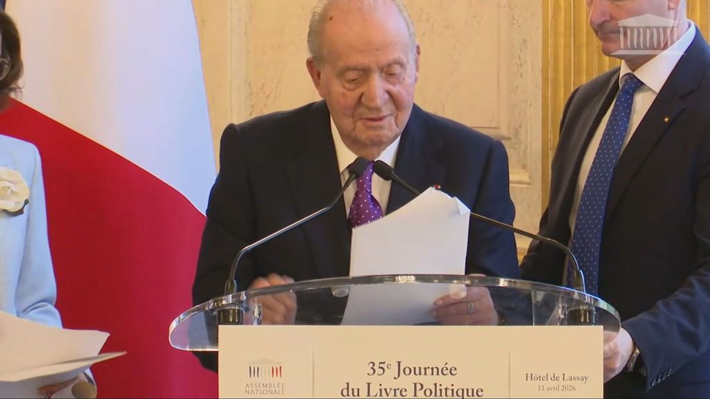 Sigue en directo el acto de entrega de un premio al rey emérito en Francia