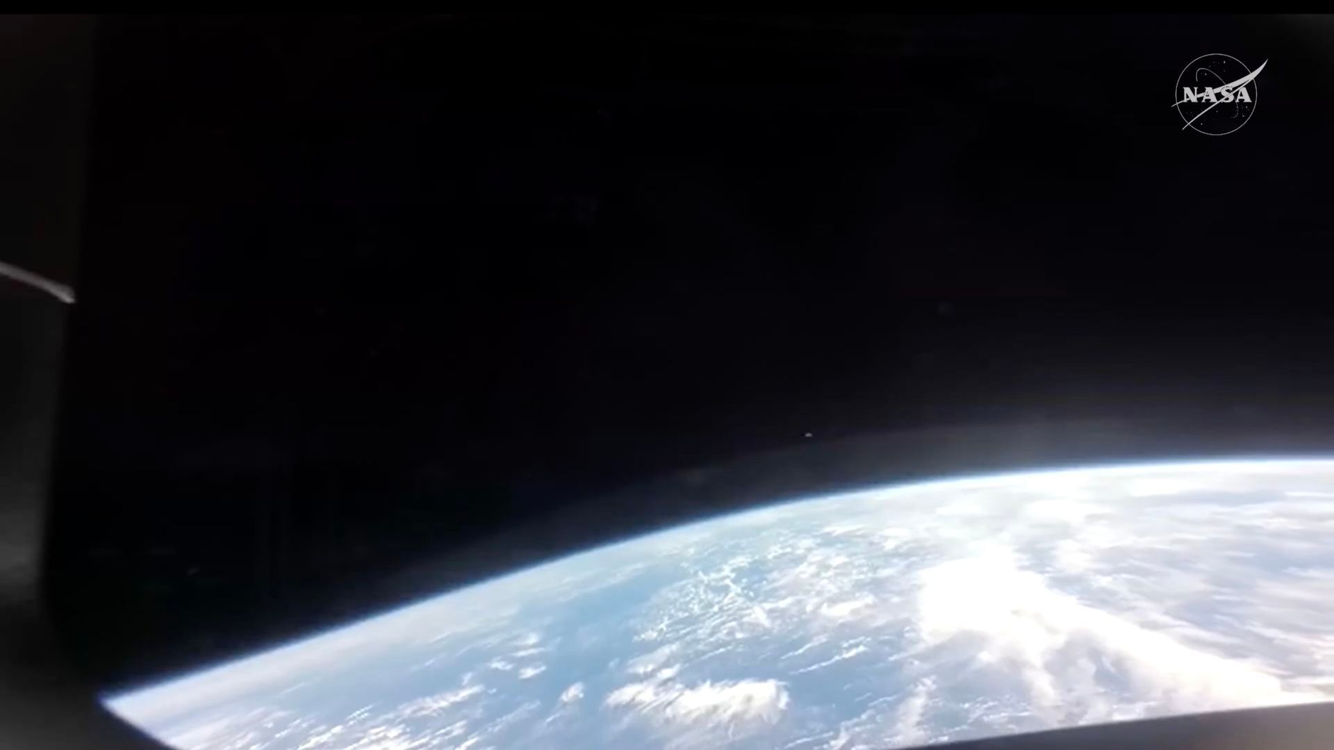 Una de las últimas imágenes antes del amerizaje.