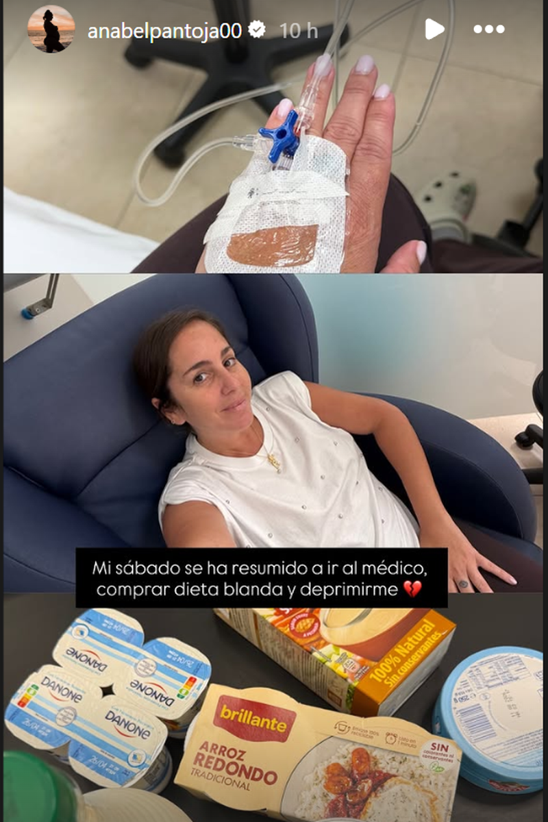 Anabel Pantoja comparte una imagen desde el hospital