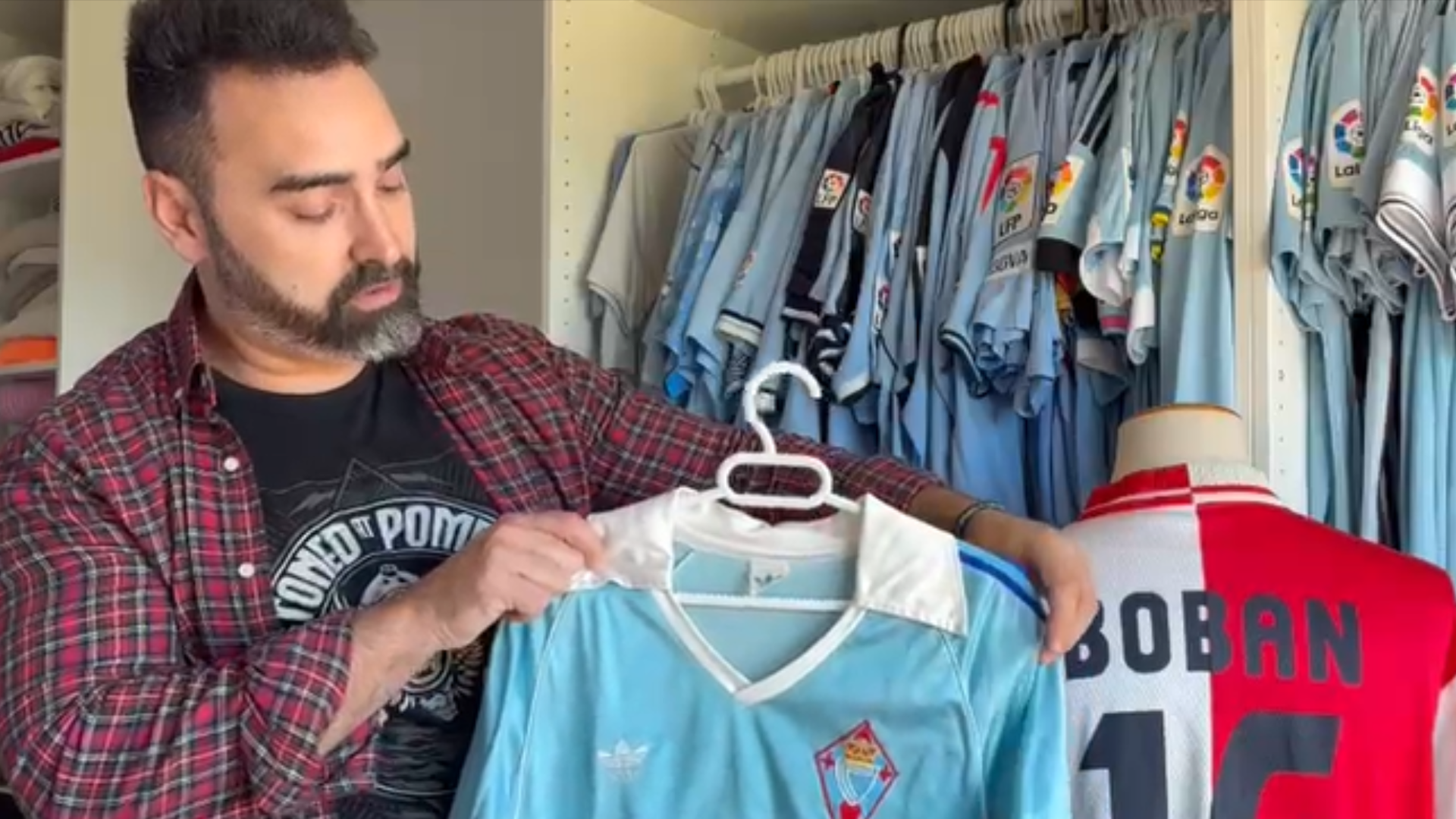 Camiseta de los años ochenta del Celta