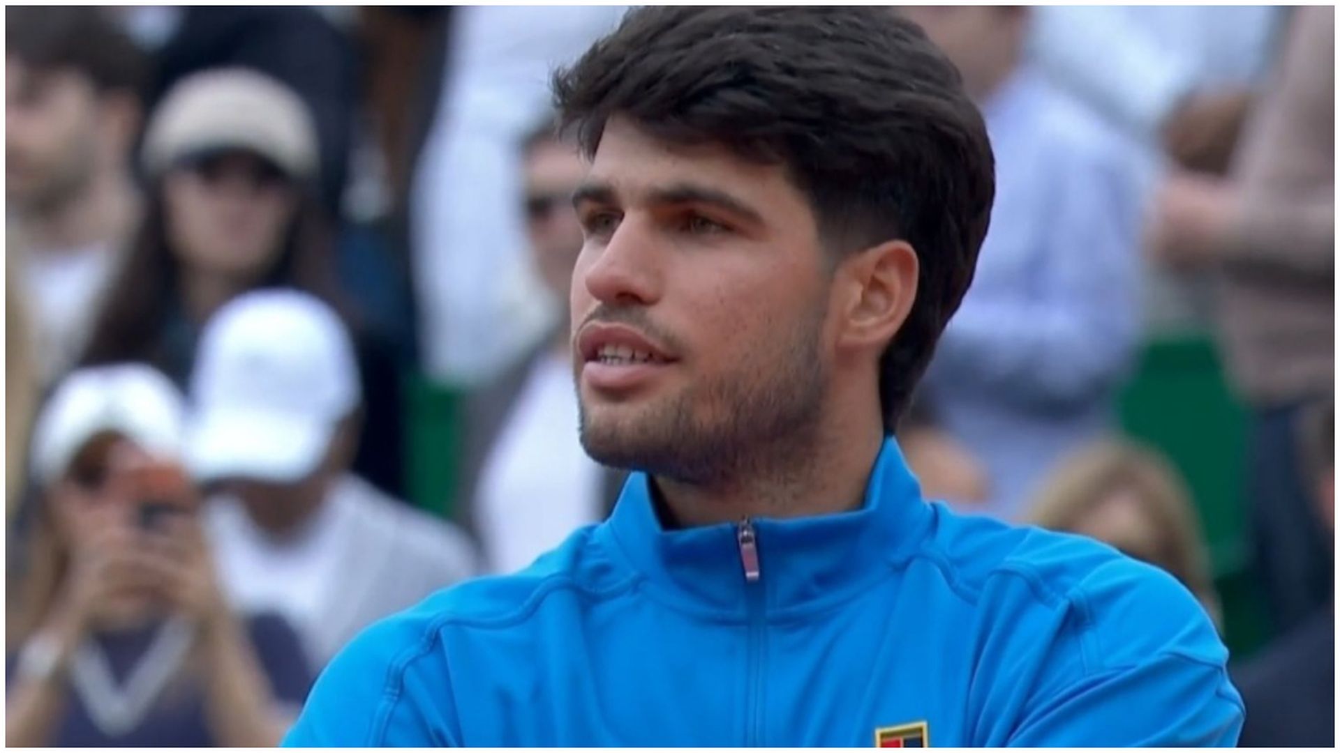 Carlos Alcaraz, tras perder contra Jannik Sinner en la final de Montecarlo Carlos Alcaraz, tras perder contra Jannik Sinner en la final de Montecarlo