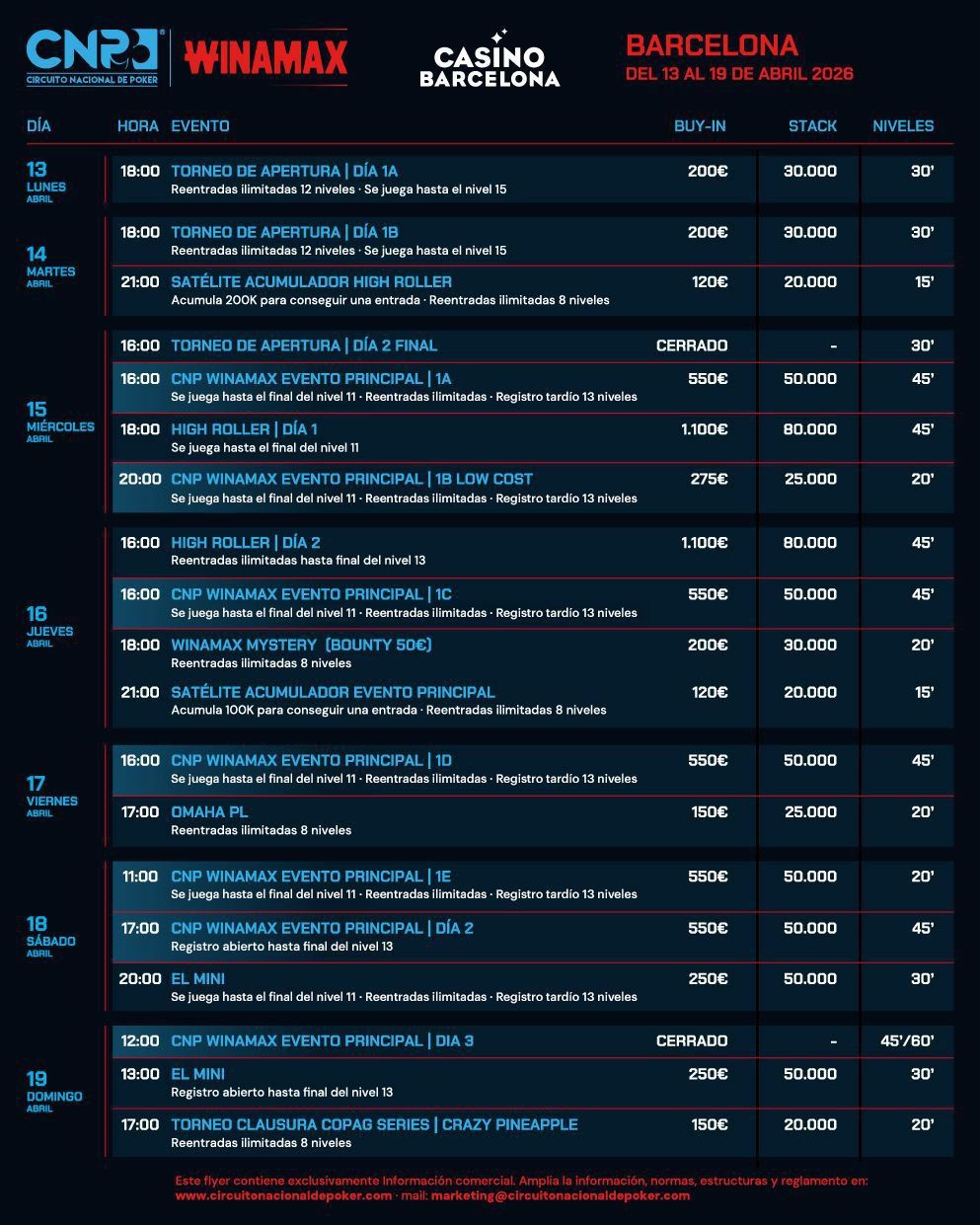 CNP Winamax Barcelona 2026