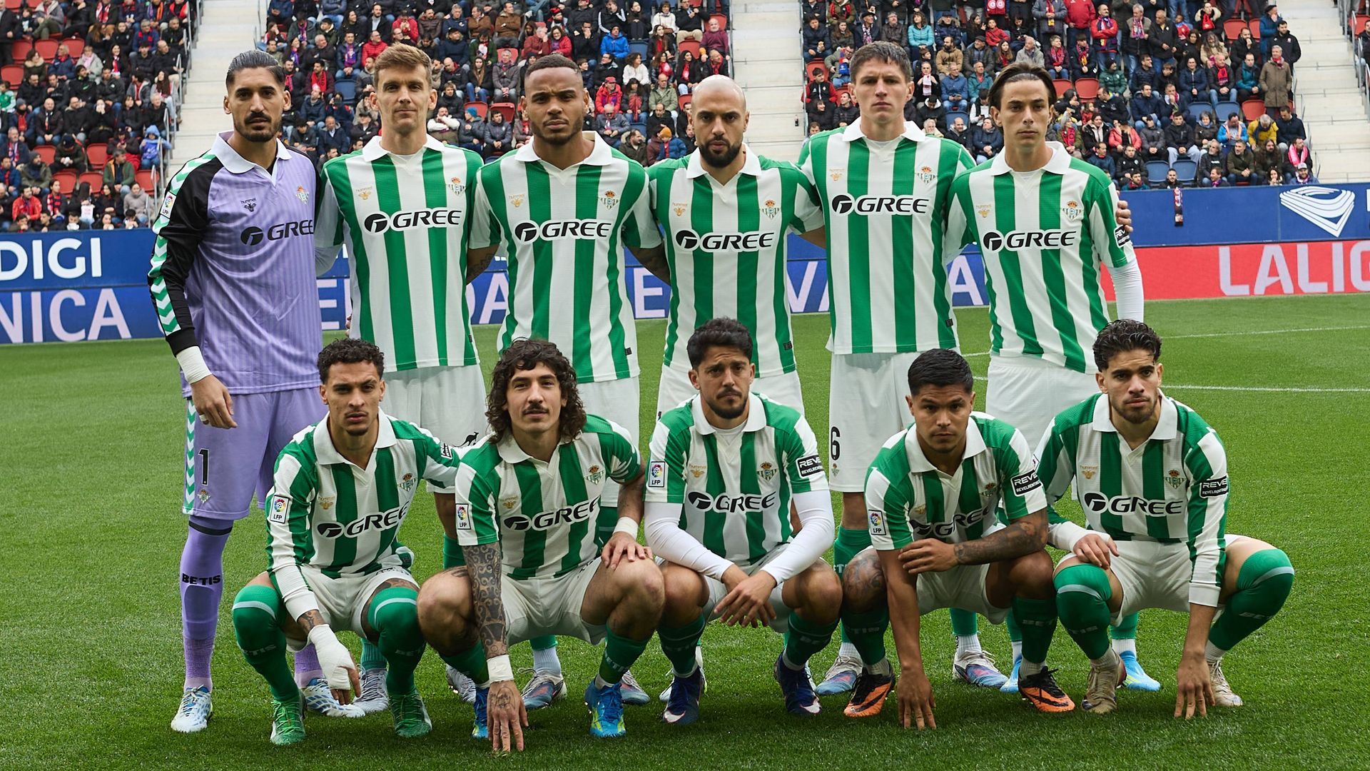 El once del Betis ante Osasuna El once del Betis ante Osasuna