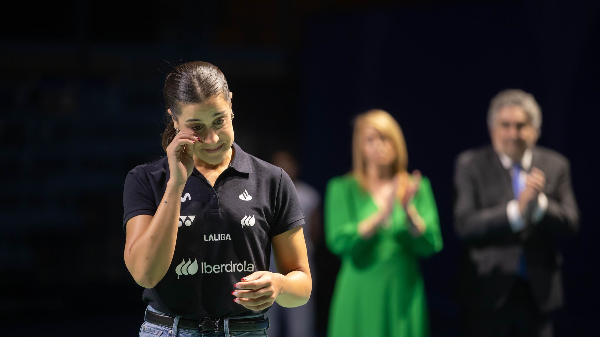 Imágenes del homenaje realizado a la deportista onubense Carolina Marín