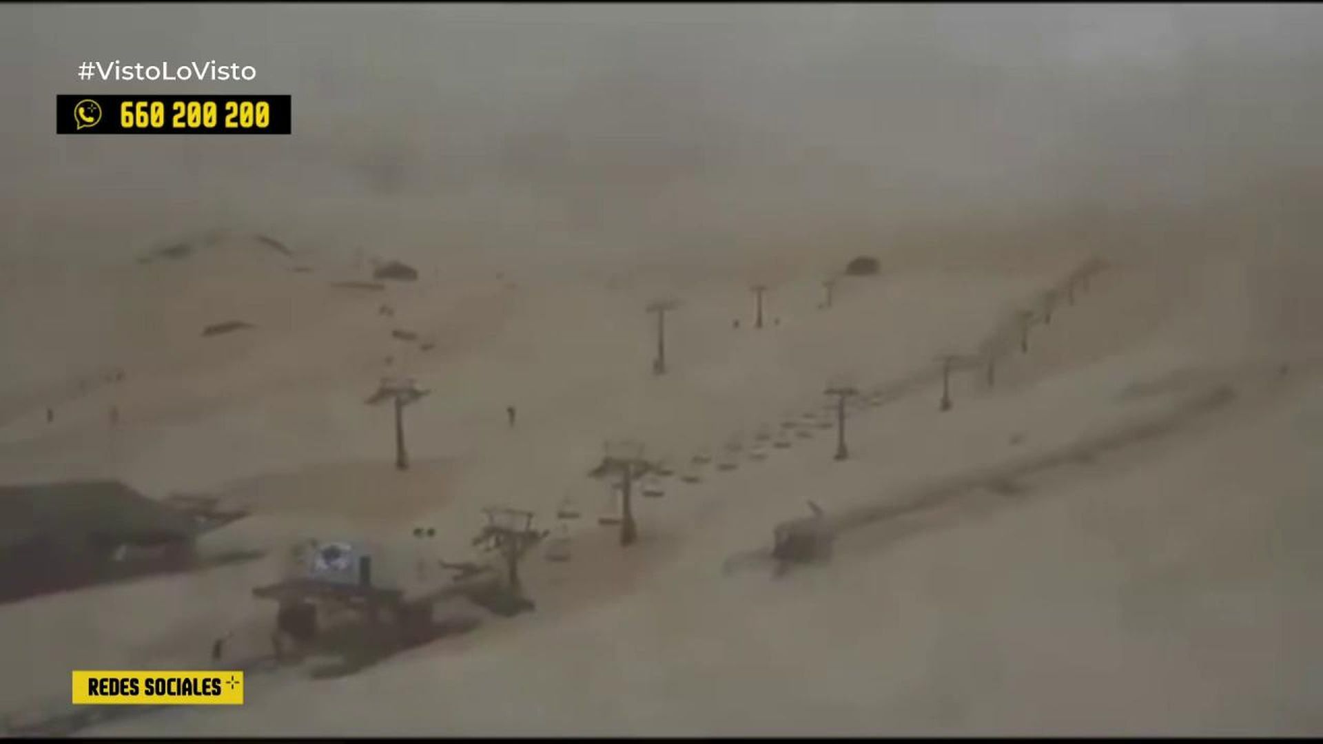 Nieve marrón en Sierra Nevada debido a la calima