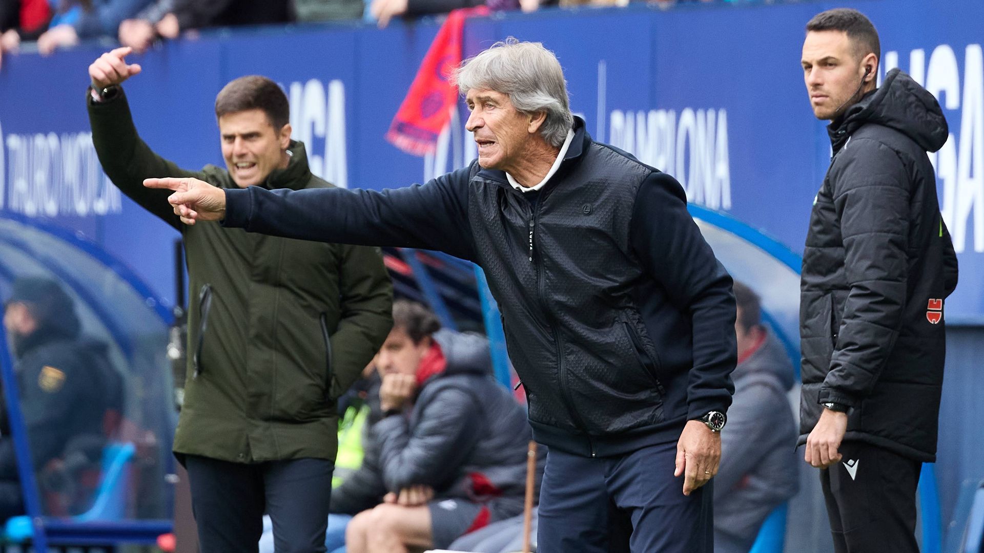 Pellegrini y Lisci, en el Osasuna-Betis