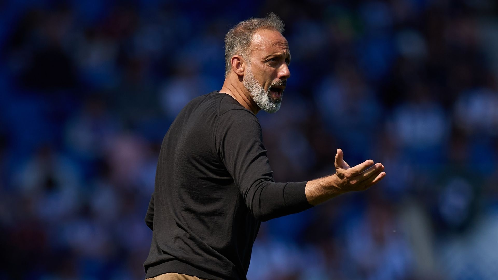 Pellegrino Matarazzo, durante un partido de la Real Sociedad