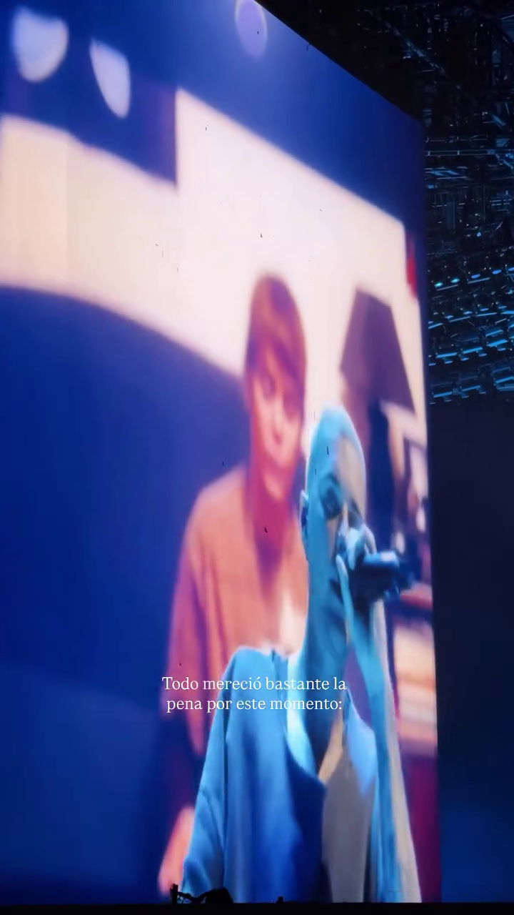 Anita Matamoros en el concierto de Justin Bieber