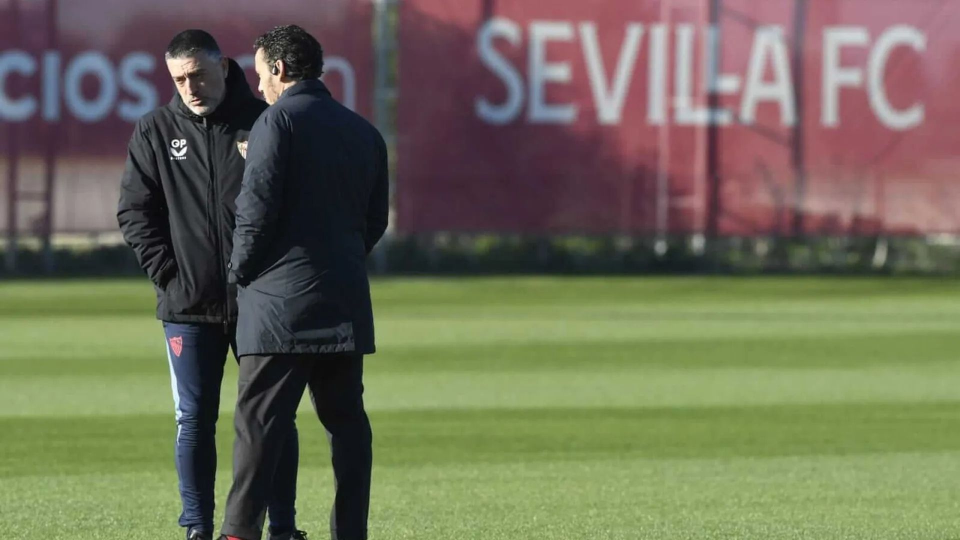 Del Nido Carrasco y García Pimienta, en la ciudad deportiva del Sevilla