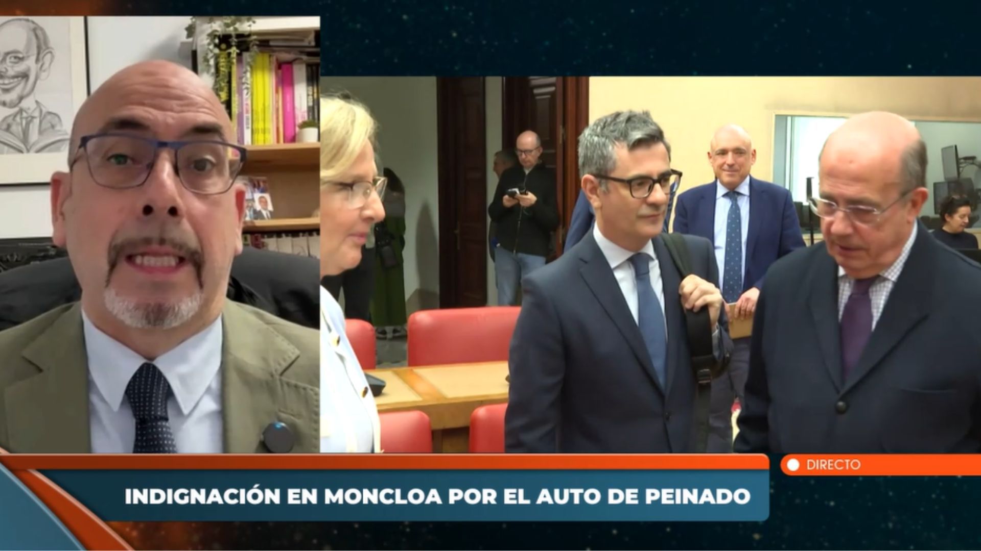 El magistrado Fernando Portillo carga tajantemente contra Félix Bolaños tras lo sucedido con el juez Peinado: 