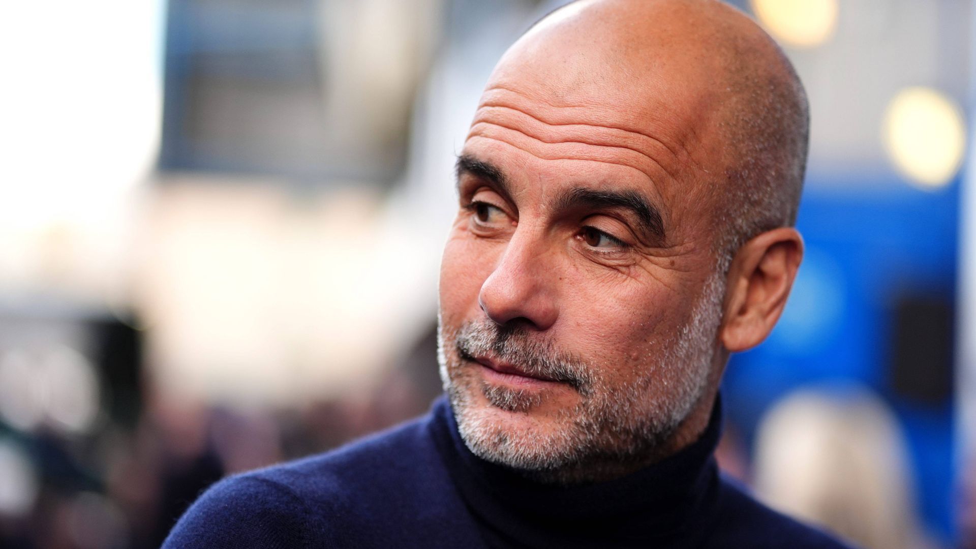 Guardiola, en un partido con el City