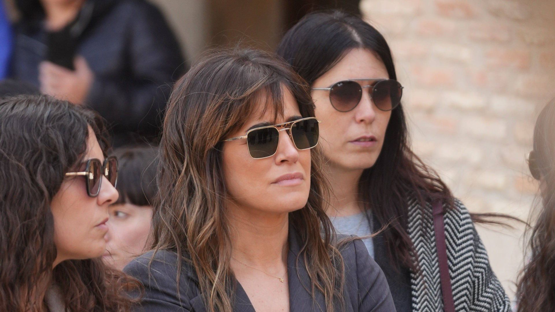 Isabel Jiménez en el funeral de la madre de Sara Carbonero