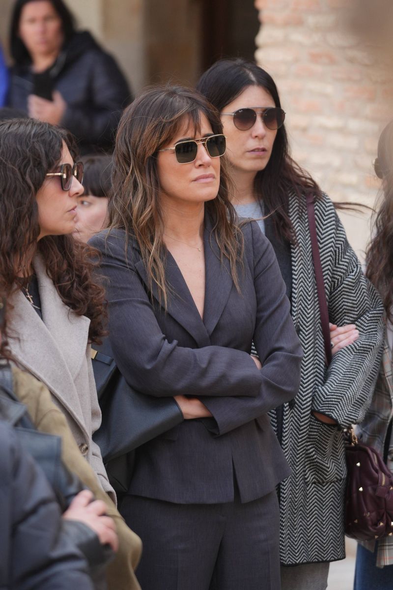 Isabel Jiménez, en la despedida a Goyi Arévalo, madre de su amiga Sara Carbonero