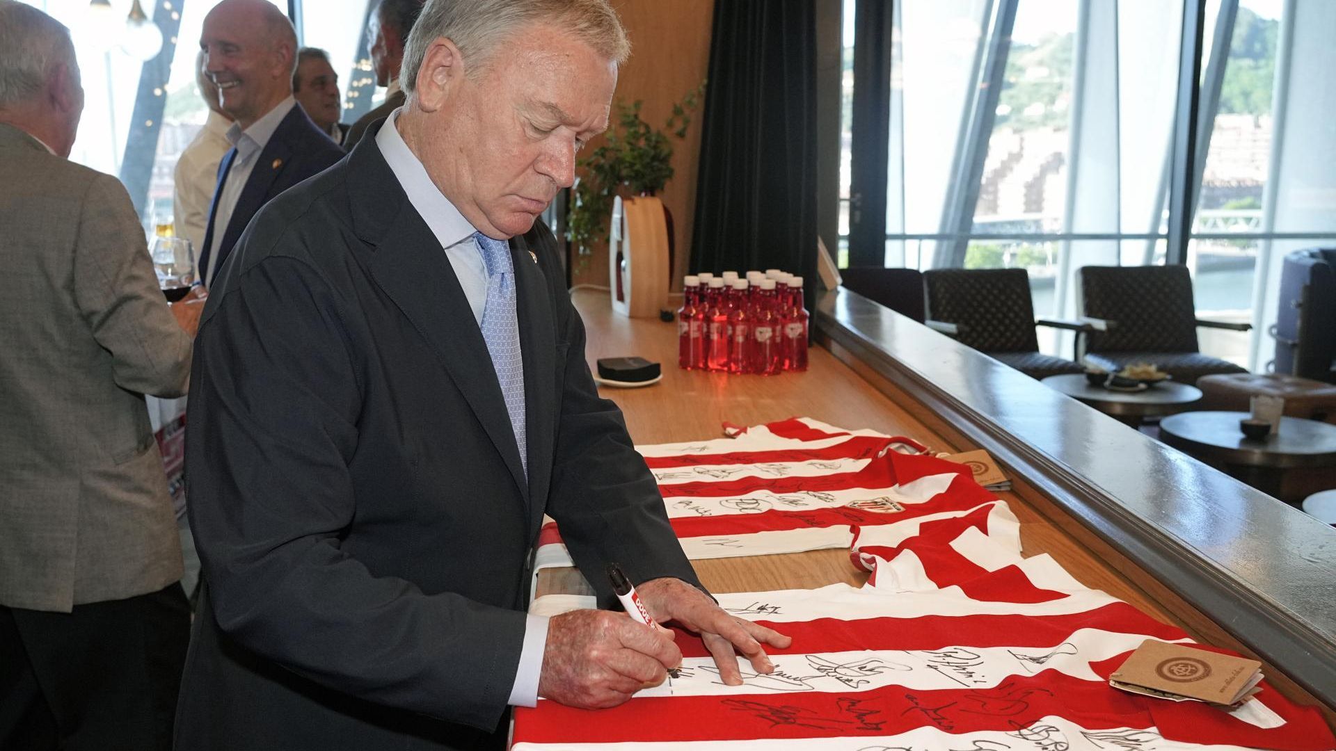 Javier Clemente, en un acto del Athletic Club