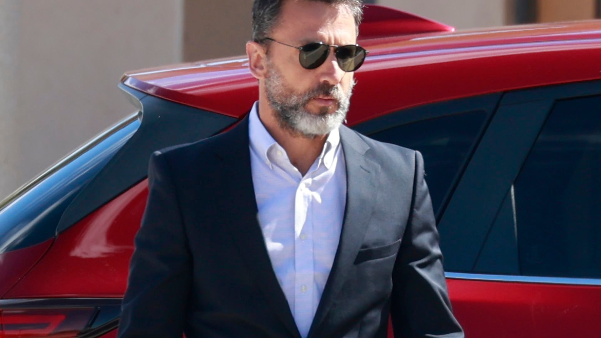 José Luis Cabrera, novio de Sara Carbonero en el funeral de Goyi Arévalo